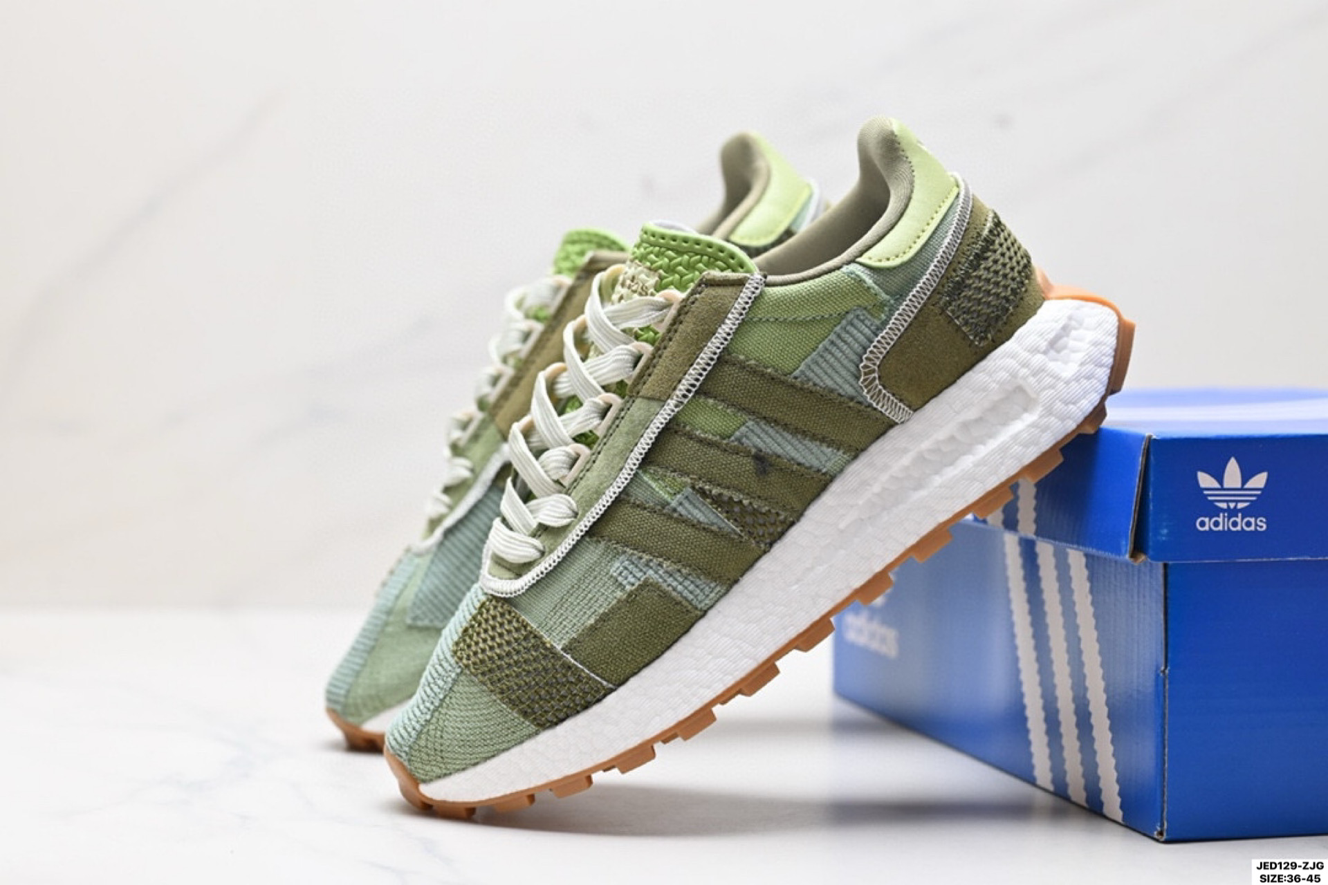 阿迪达斯Adidas Retropy E5阿迪新款运动休闲爆米花 三叶草 厚底 跑鞋 GX6364