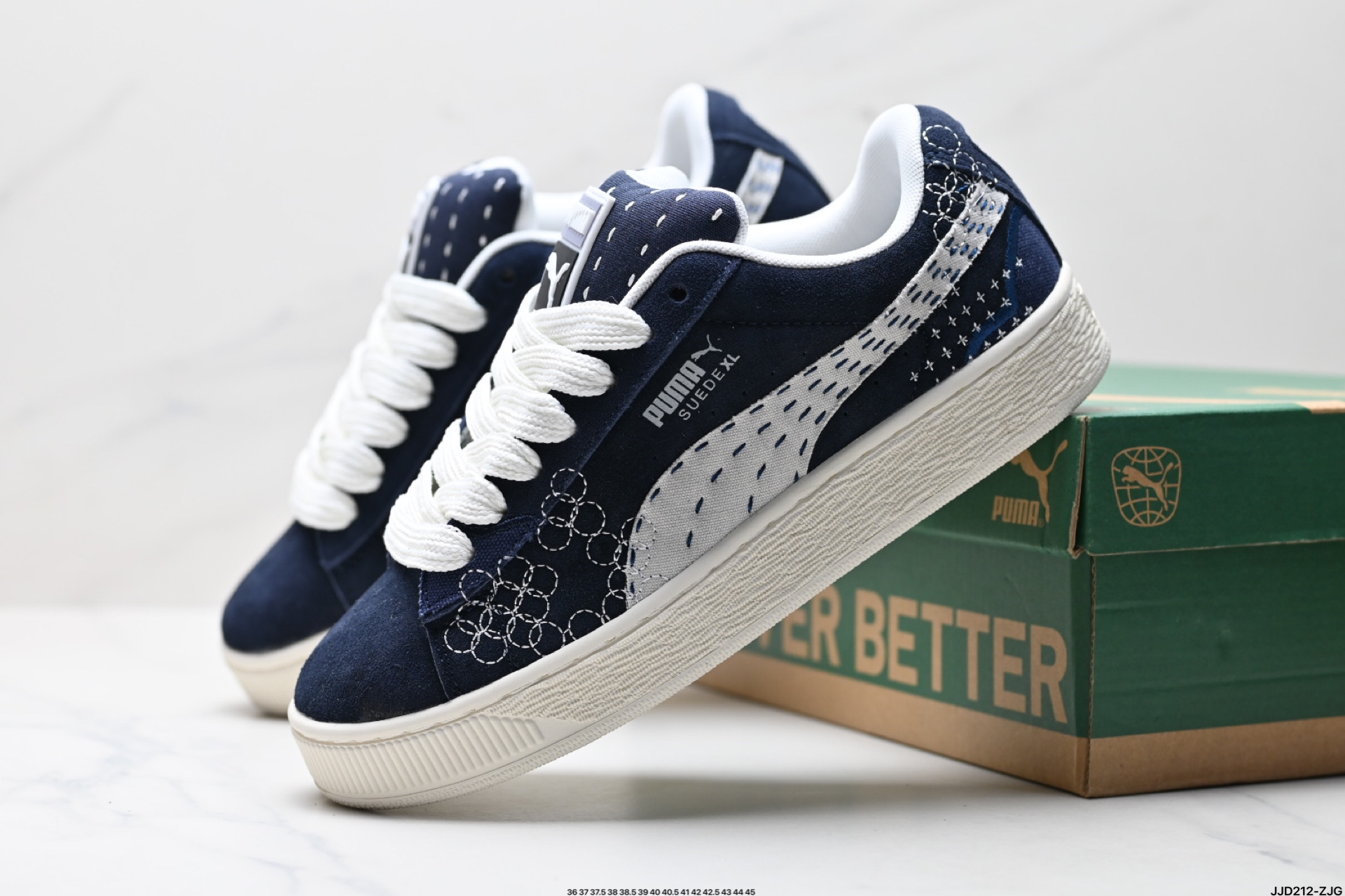 Puma Suede XL复古单品 彪马 防滑耐磨低帮德训板鞋 395777-01