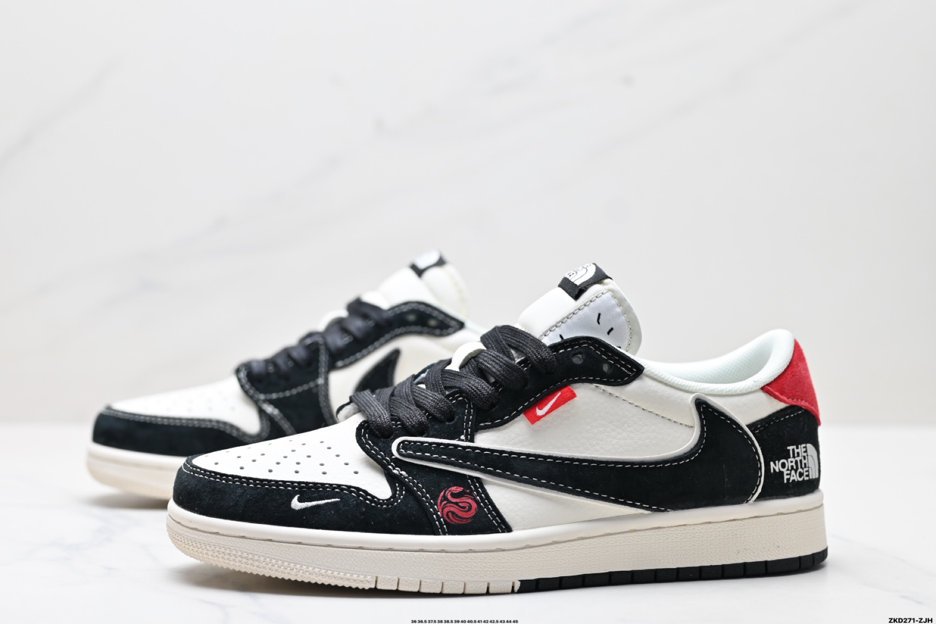 AJ1倒勾Travis Scott x Air Jordan 1 ” Reverse Mocha “ AJ1乔1 TS 闪电 联名倒钩 低帮文化篮球鞋  SJ2068-146