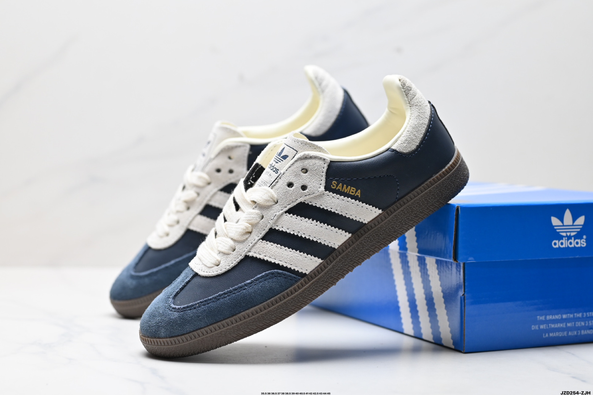 Adidas Originals Wales Bonner Samba OG桑巴舞系列绅士德训足球风百搭低帮休闲运动板鞋 JI3217