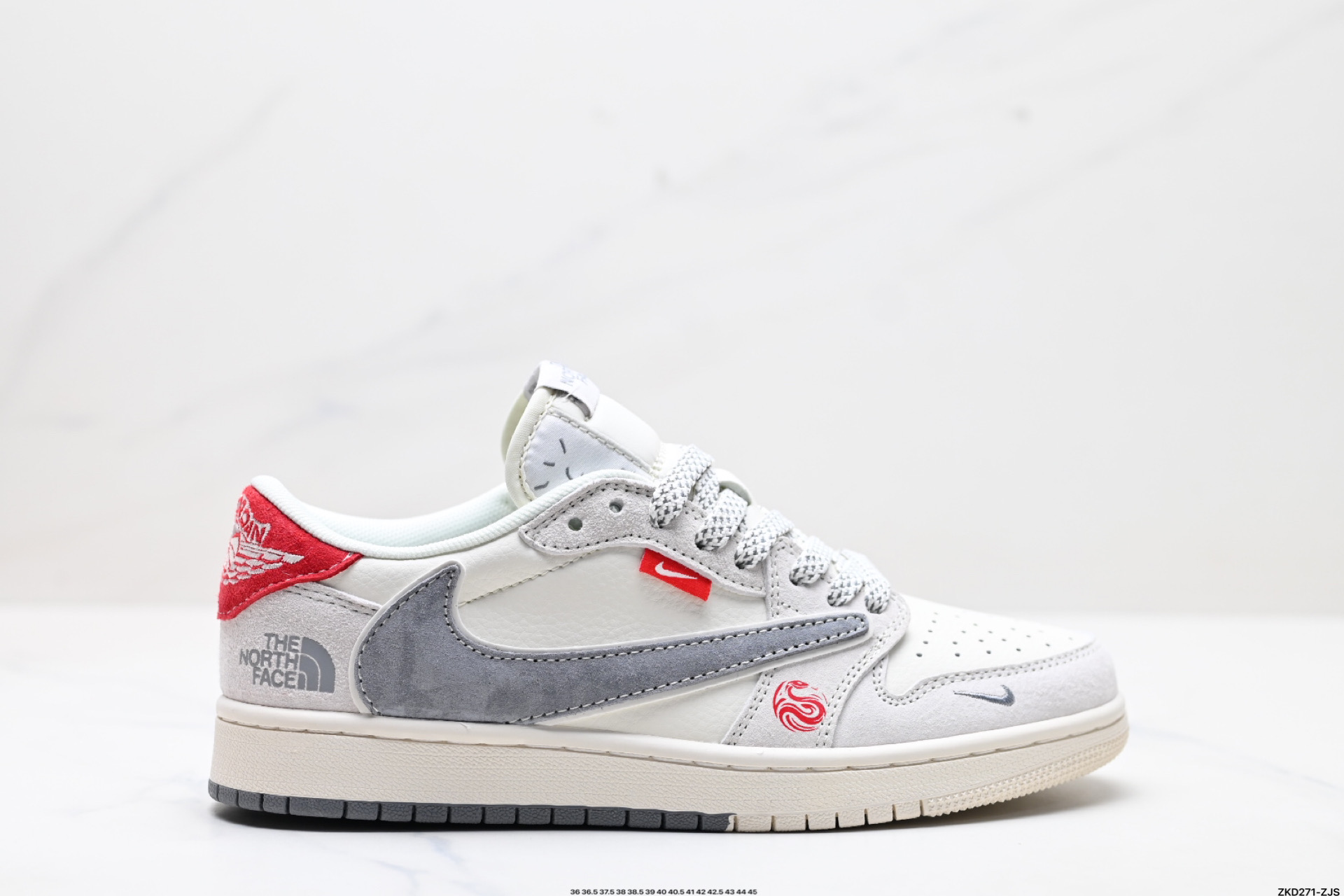 AJ1倒勾Travis Scott x Air Jordan 1 ” Reverse Mocha “ AJ1乔1 TS 闪电 联名倒钩 低帮文化篮球鞋  SJ2068-145