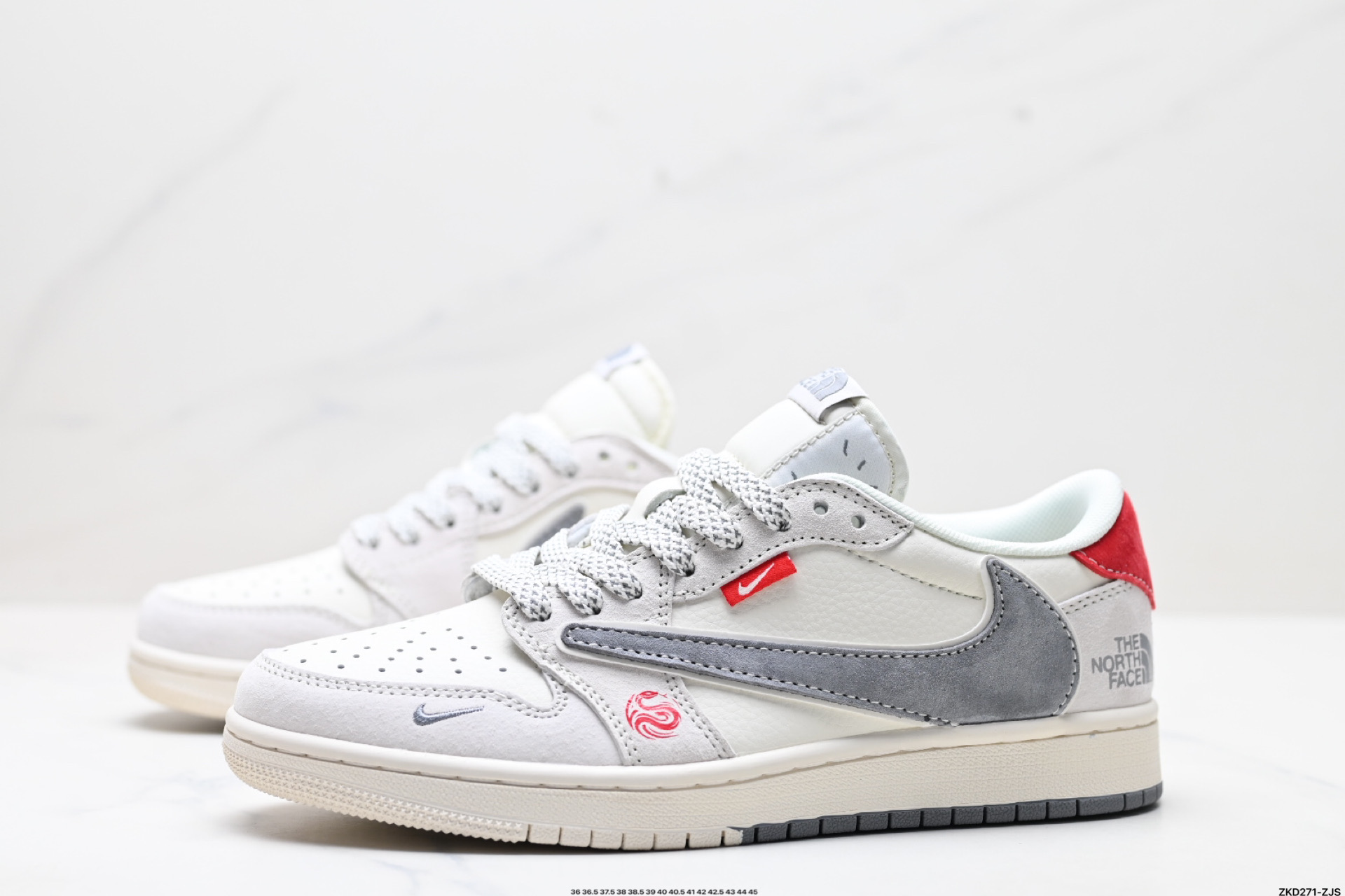 AJ1倒勾Travis Scott x Air Jordan 1 ” Reverse Mocha “ AJ1乔1 TS 闪电 联名倒钩 低帮文化篮球鞋  SJ2068-145