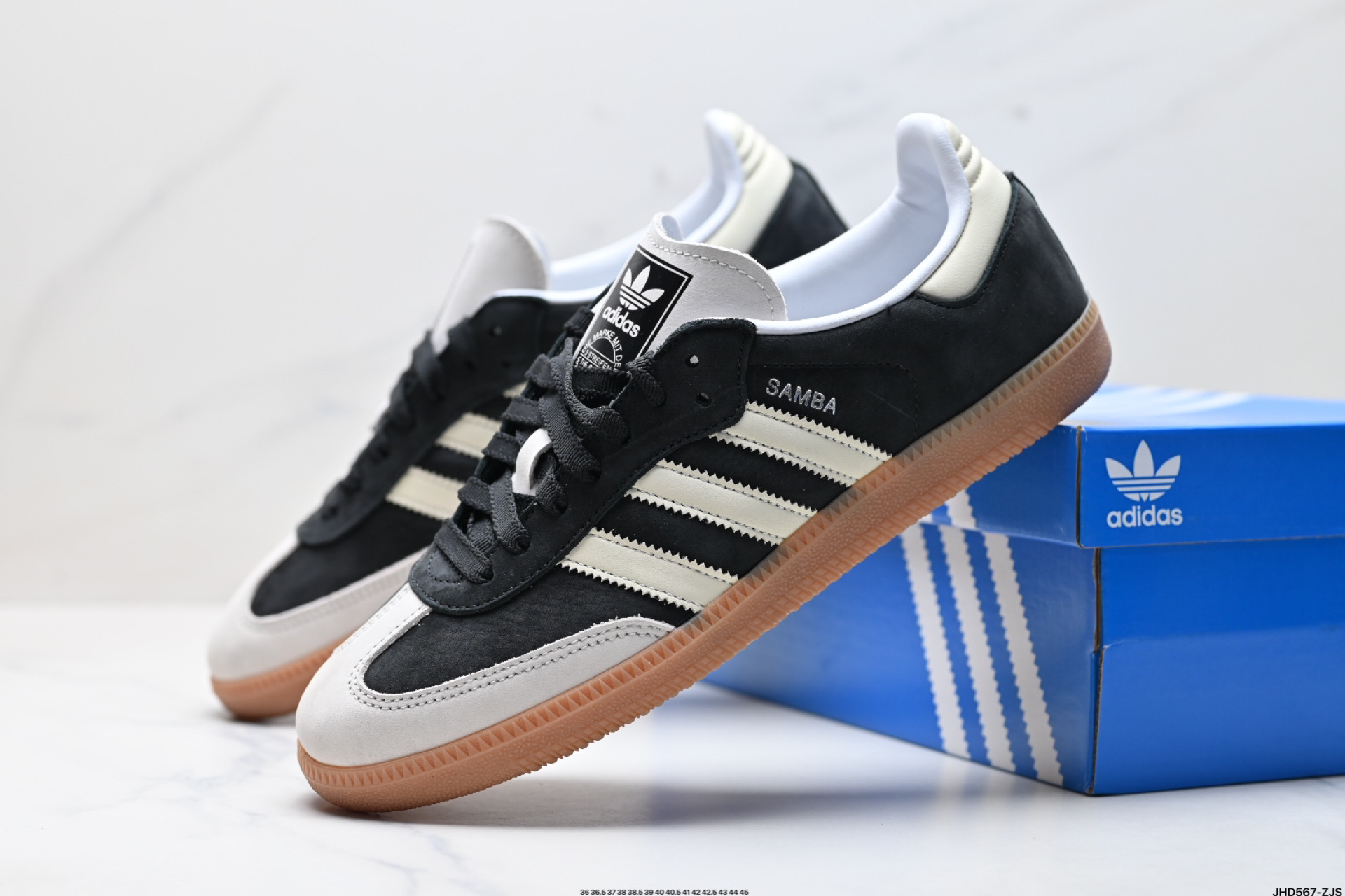 Adidas Originals Samba OG 阿迪达斯桑巴舞系列绅士德训足球风百搭低帮休闲运动板鞋  B75806