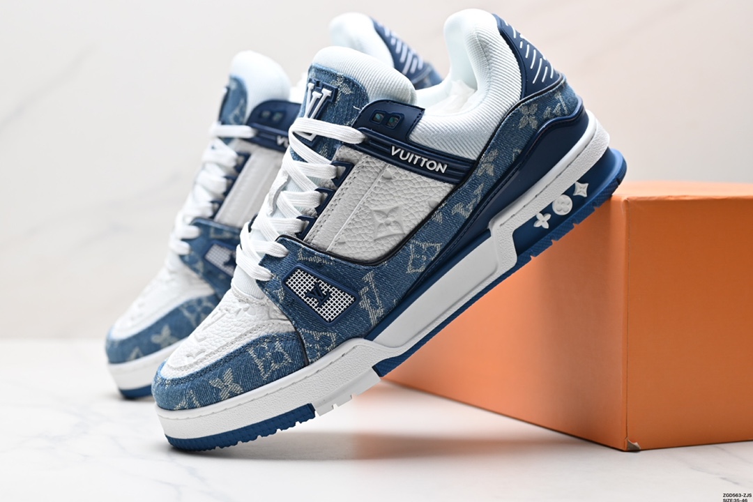 Louis Vuitton Trainer Maxi Low Sneaker 面包版低帮休闲运动文化百搭篮球板鞋