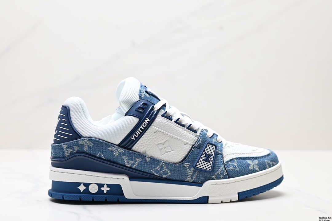 Louis Vuitton Trainer Maxi Low Sneaker 面包版低帮休闲运动文化百搭篮球板鞋