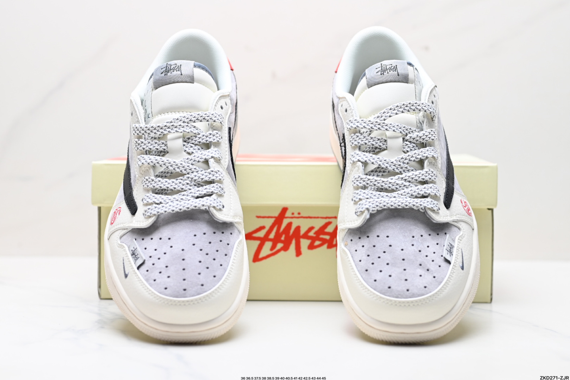 AJ1倒勾Travis Scott x Air Jordan 1 ” Reverse Mocha “ AJ1乔1 TS 闪电 联名倒钩 低帮文化篮球鞋  SJ2068-142