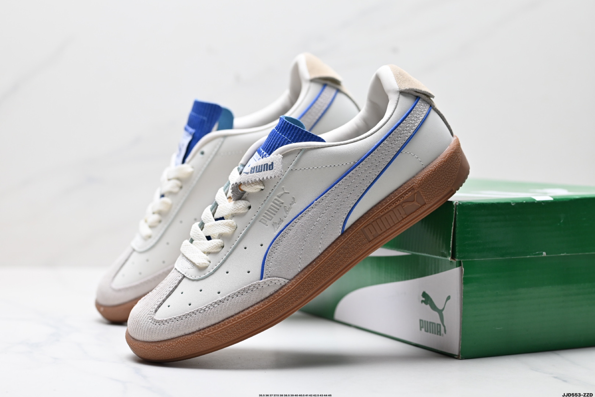 Puma Palermo Vintage复古单品 彪马 防滑耐磨低帮德训板鞋 389853-02
