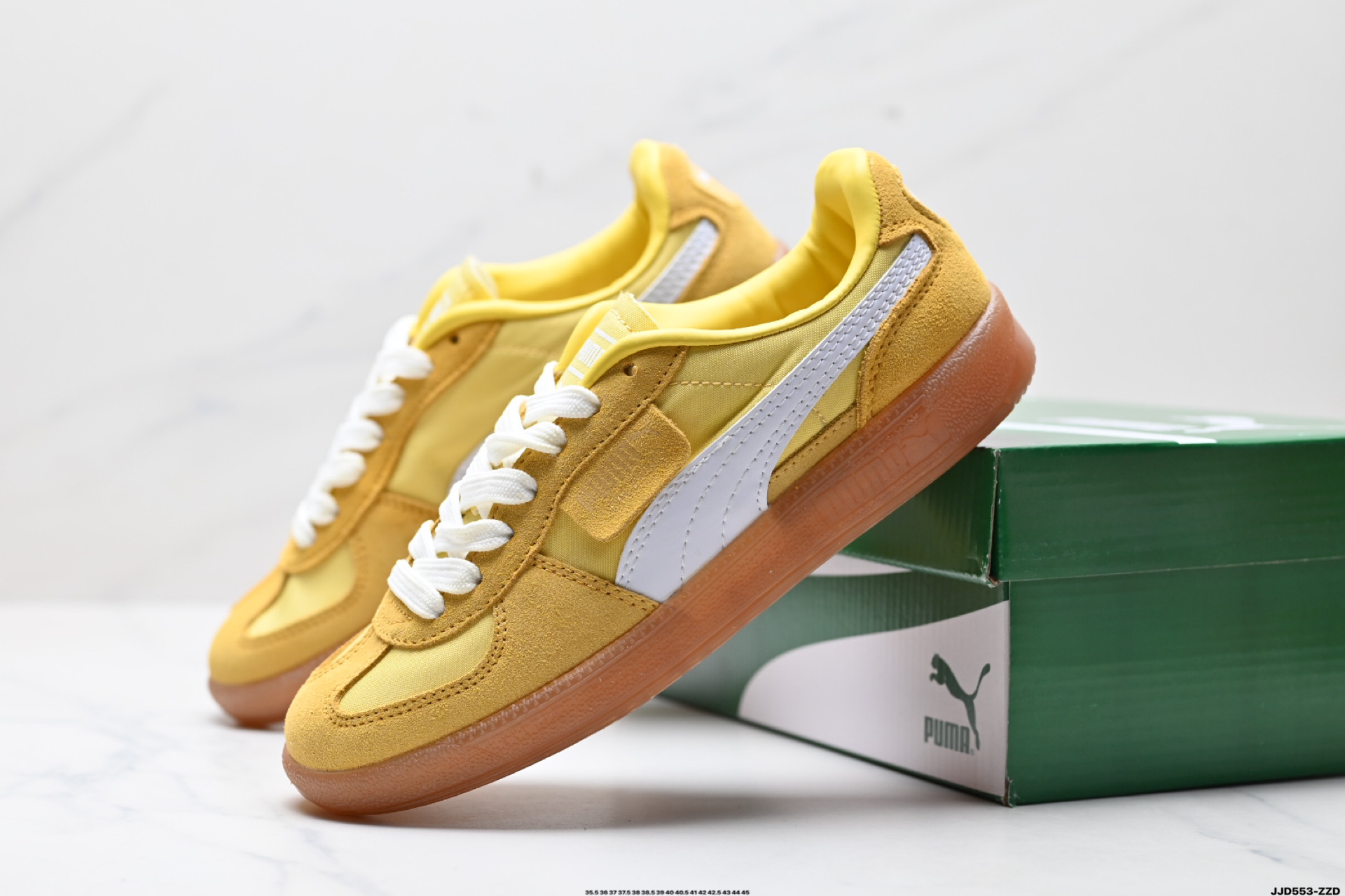 Puma Palermo Vintage复古单品 彪马 防滑耐磨低帮德训板鞋 389853-02
