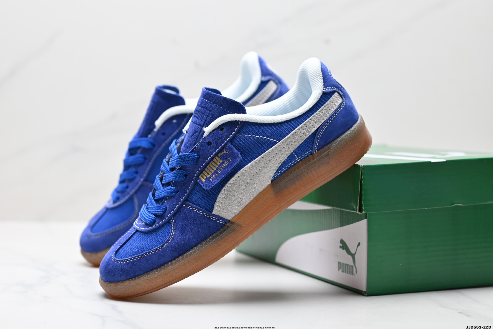 Puma Palermo Vintage复古单品 彪马 防滑耐磨低帮德训板鞋 389853-02