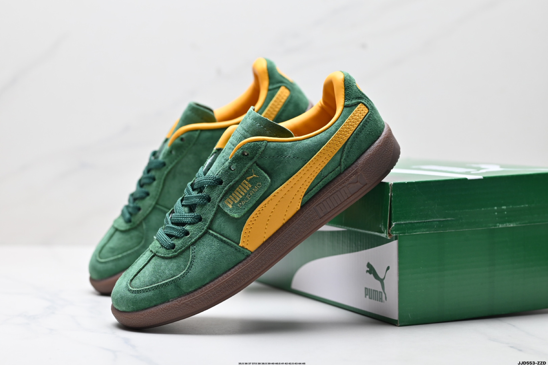 Puma Palermo Vintage复古单品 彪马 防滑耐磨低帮德训板鞋 389853-02