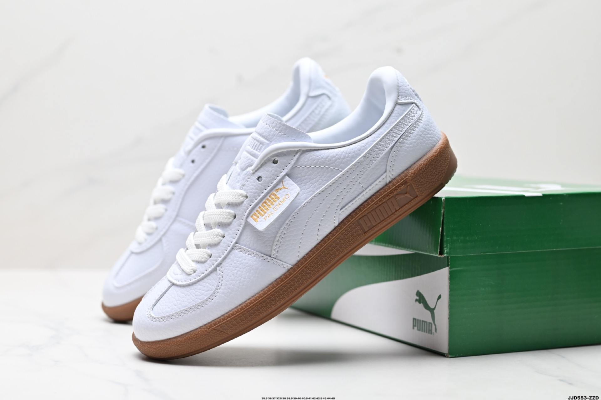 Puma Palermo Vintage复古单品 彪马 防滑耐磨低帮德训板鞋 389853-02