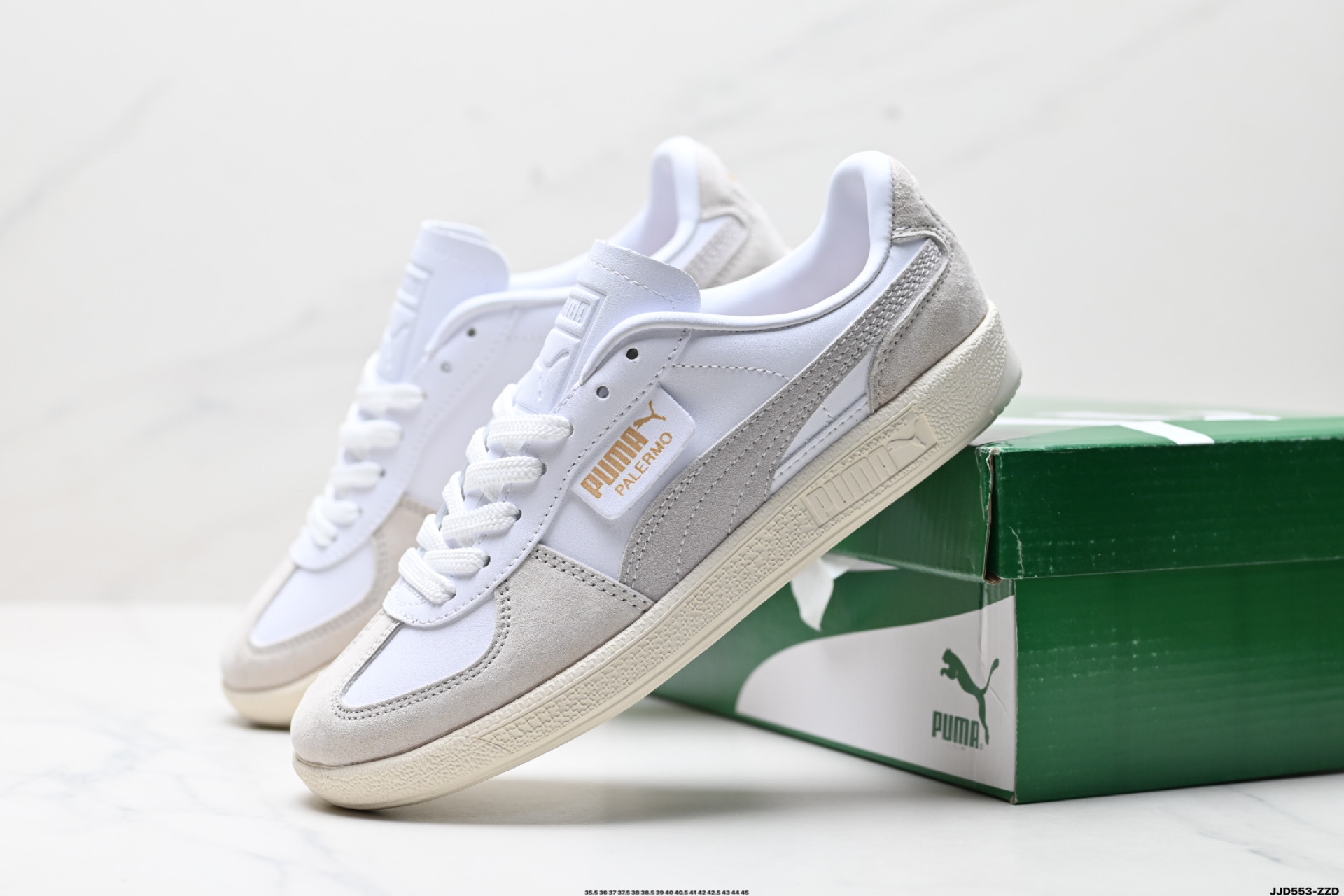 Puma Palermo Vintage复古单品 彪马 防滑耐磨低帮德训板鞋 389853-02