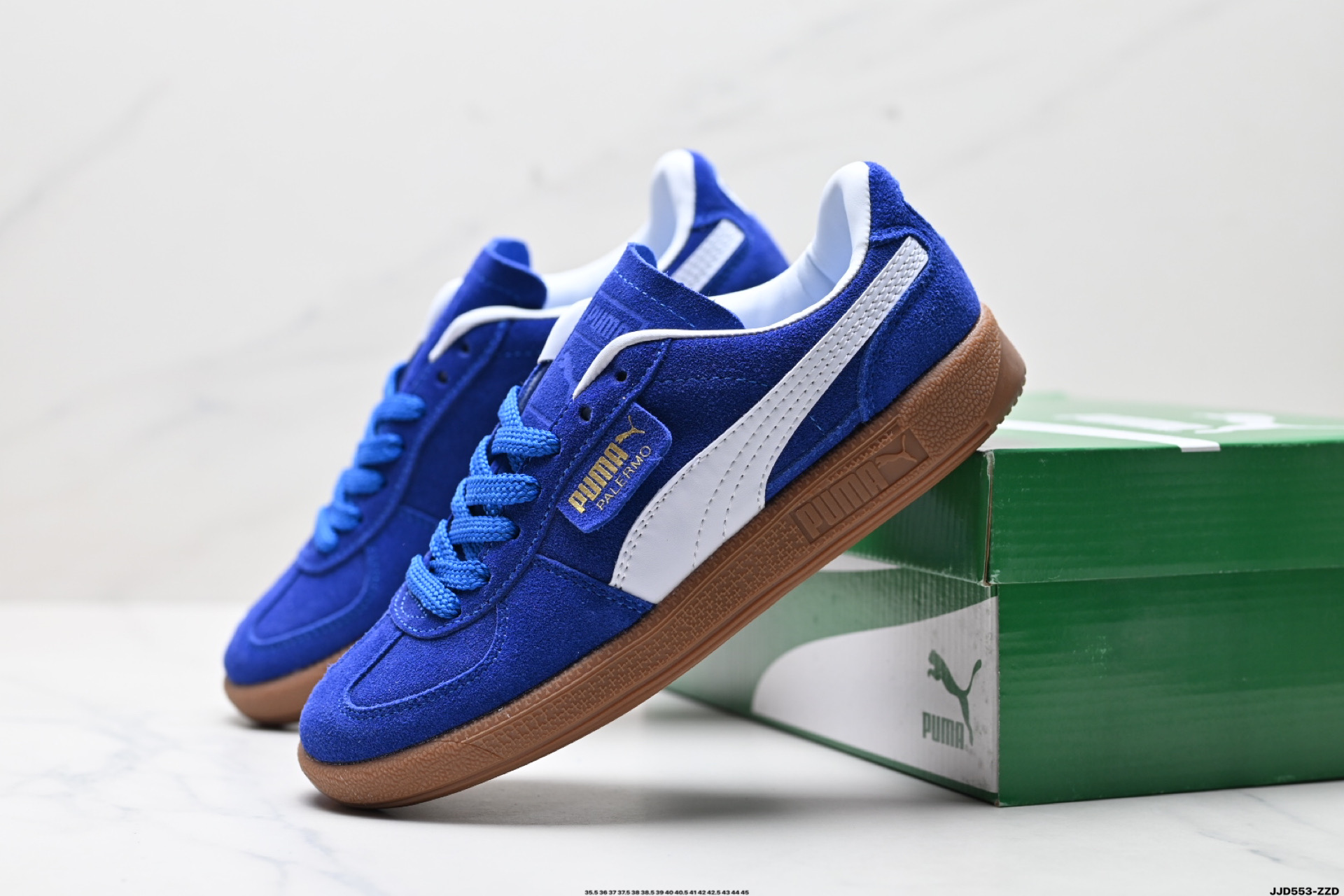 Puma Palermo Vintage复古单品 彪马 防滑耐磨低帮德训板鞋 389853-02