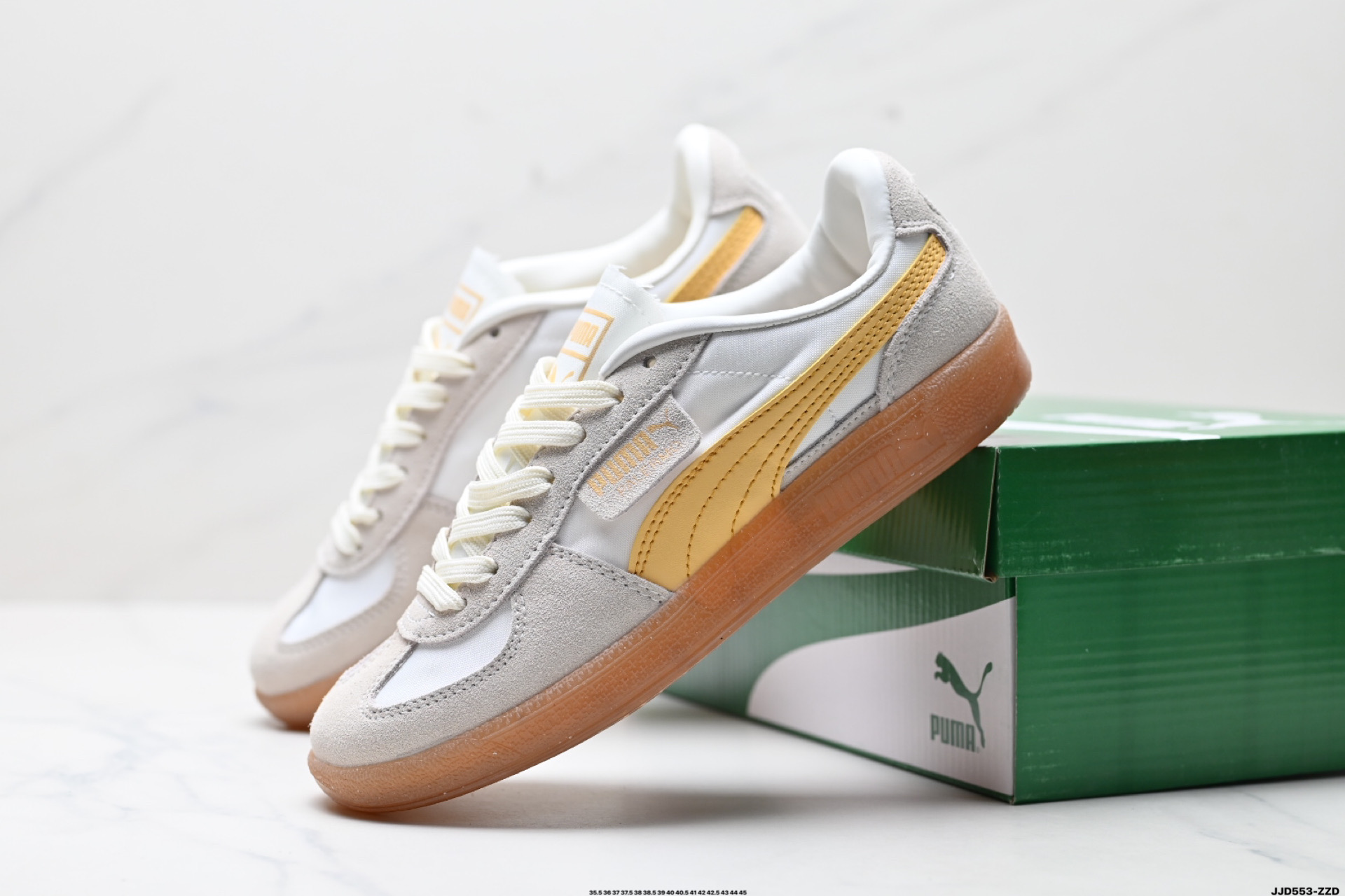 Puma Palermo Vintage复古单品 彪马 防滑耐磨低帮德训板鞋 389853-02