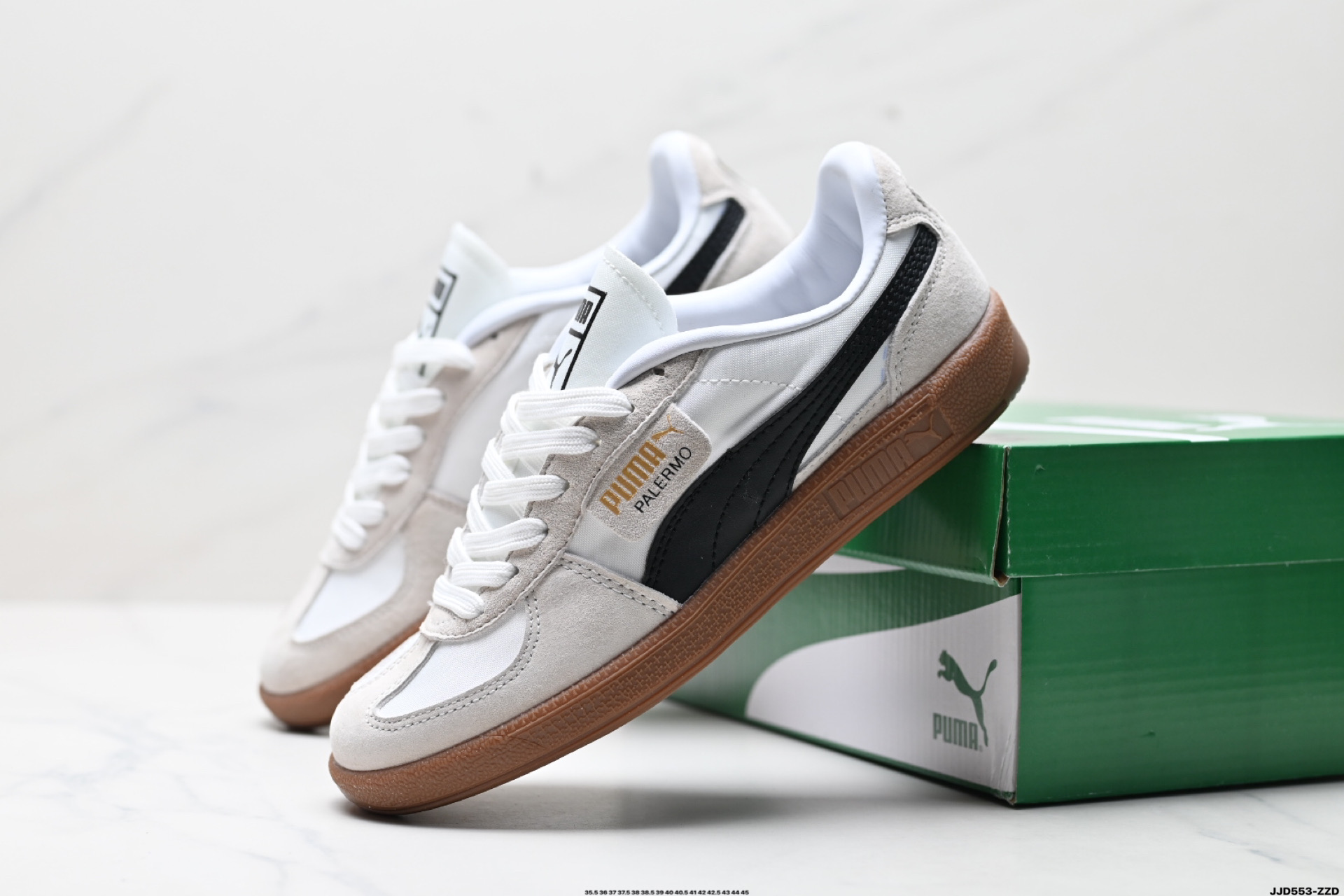 Puma Palermo Vintage复古单品 彪马 防滑耐磨低帮德训板鞋 389853-02