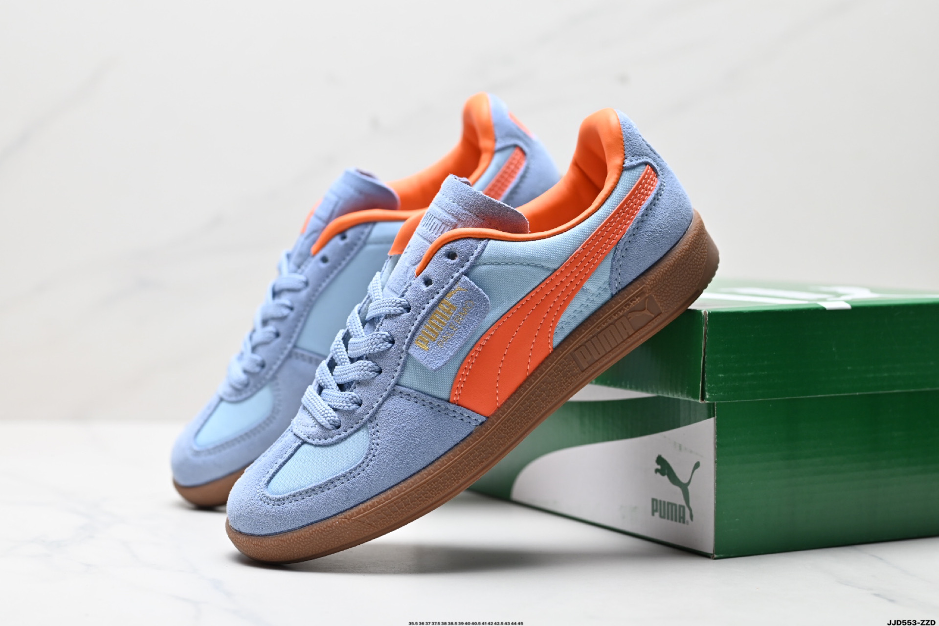 Puma Palermo Vintage复古单品 彪马 防滑耐磨低帮德训板鞋 389853-02