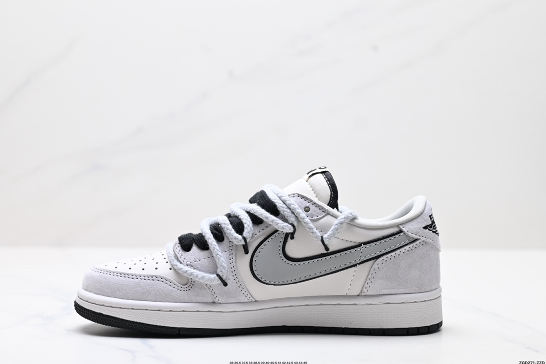 AJ1倒勾Travis Scott x Air Jordan 1 ” Reverse Mocha “ AJ1乔1 TS 闪电 联名倒钩 低帮文化篮球鞋  XX3318-516