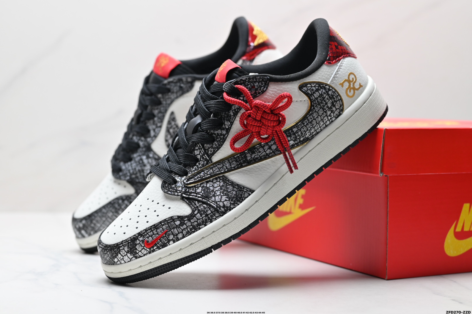 AJ1倒勾Travis Scott x Air Jordan 1 ” Reverse Mocha “ AJ1乔1 TS 闪电 联名倒钩 低帮文化篮球鞋  CH6336-023