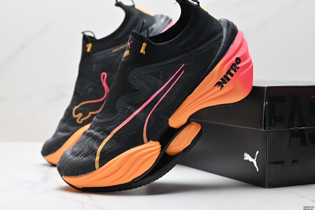 彪马Puma FAST-R Nitro Elite 2 FF规则破坏者男女跑步鞋碳板缓震透气 379554-01