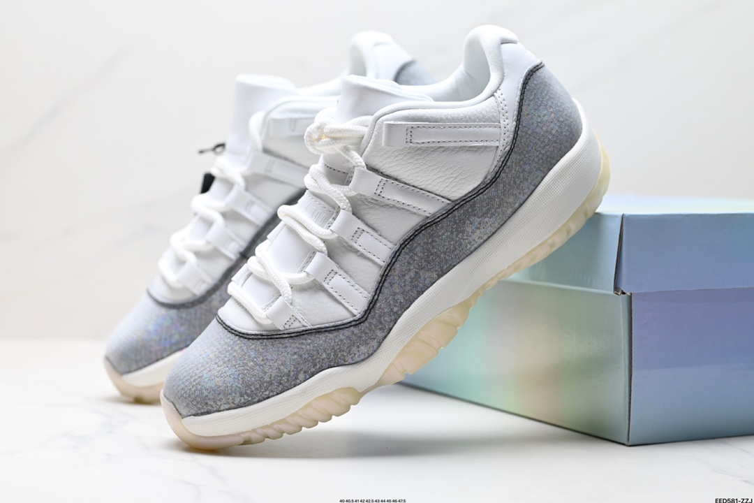 耐克Nike Air Jordan 11 Retro Concord AJ11代迈克尔·乔丹低帮运动文化篮球鞋“康扣 HQ7000-001