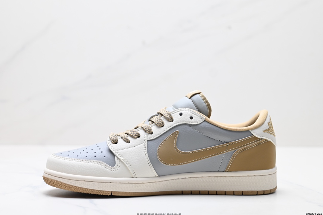 AJ1倒勾Travis Scott x Air Jordan 1 ” Reverse Mocha “ AJ1乔1 TS 闪电 联名倒钩 低帮文化篮球鞋  BB6511-623