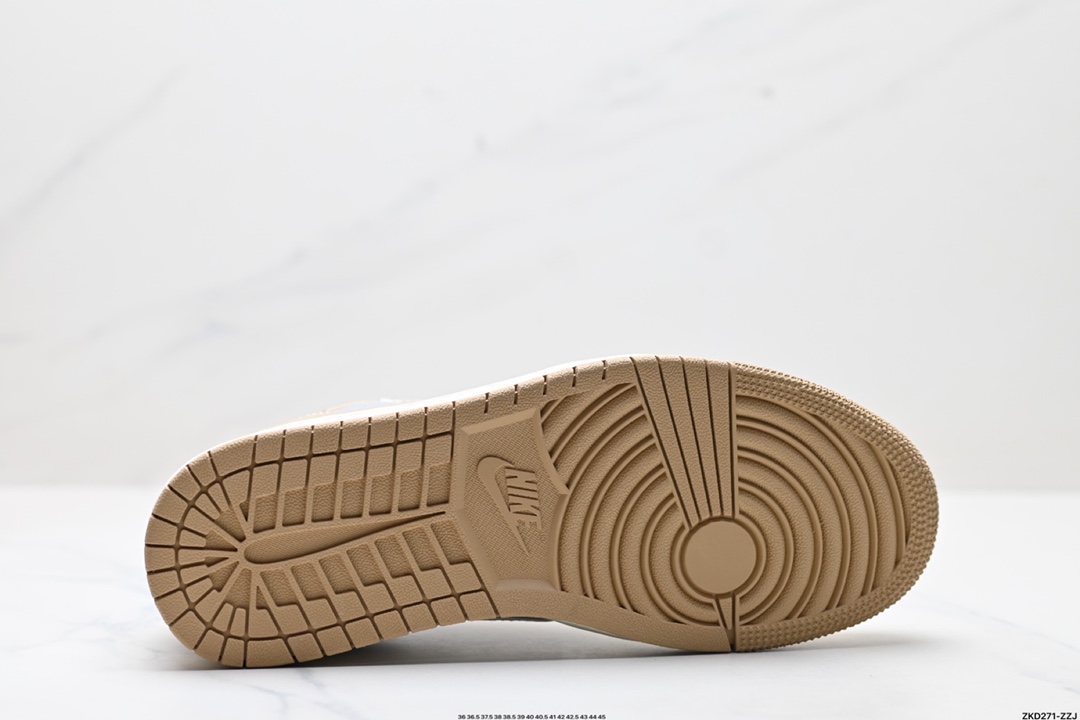 AJ1倒勾Travis Scott x Air Jordan 1 ” Reverse Mocha “ AJ1乔1 TS 闪电 联名倒钩 低帮文化篮球鞋  BB6511-623