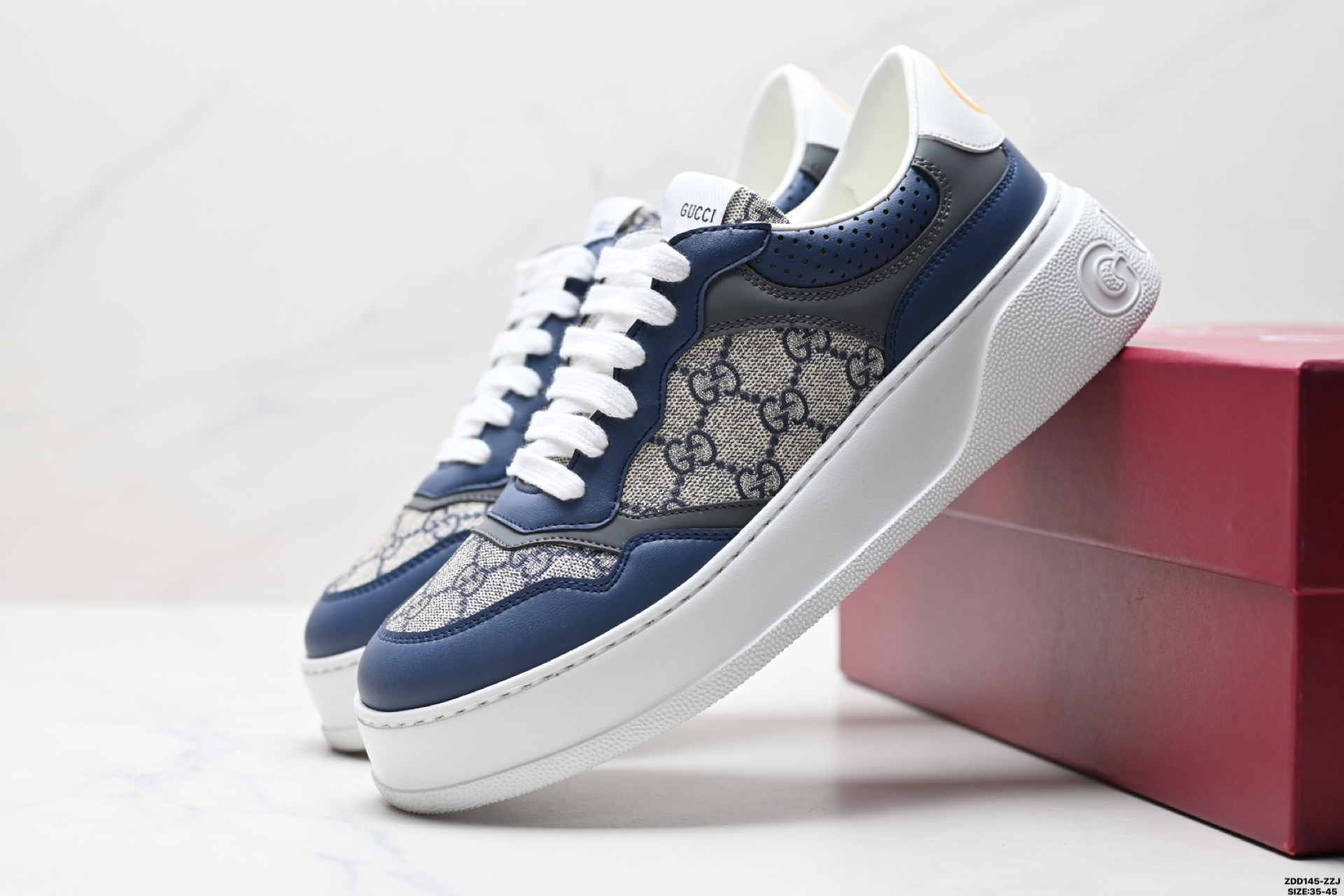 GUCCI古驰 Chunky B 饼干鞋低帮 时尚板鞋 675619 5ZXCO 9580