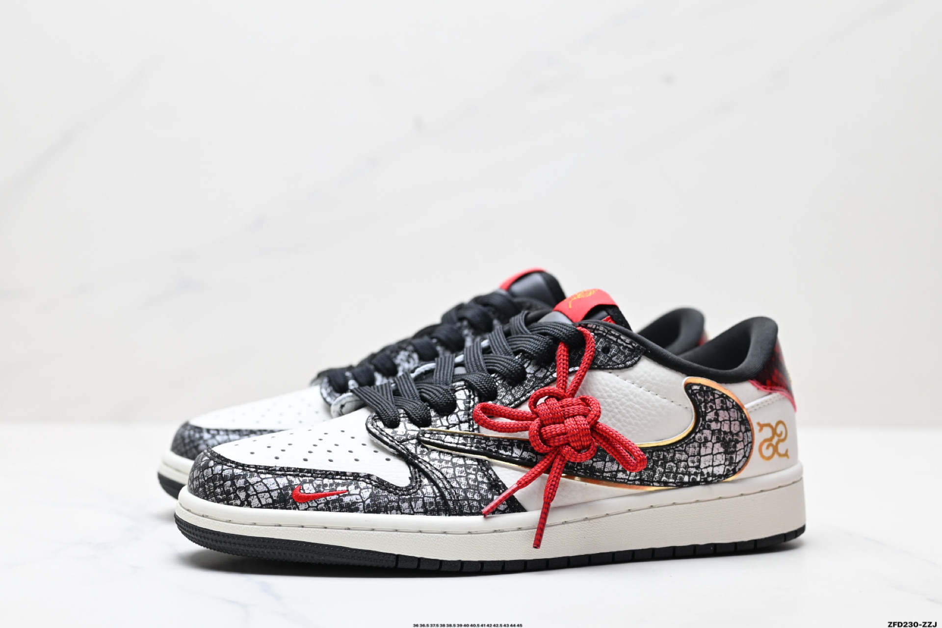 AJ1倒勾Travis Scott x Air Jordan 1 ” Reverse Mocha “ AJ1乔1 TS 闪电 联名倒钩 低帮文化篮球鞋  CH6336-023