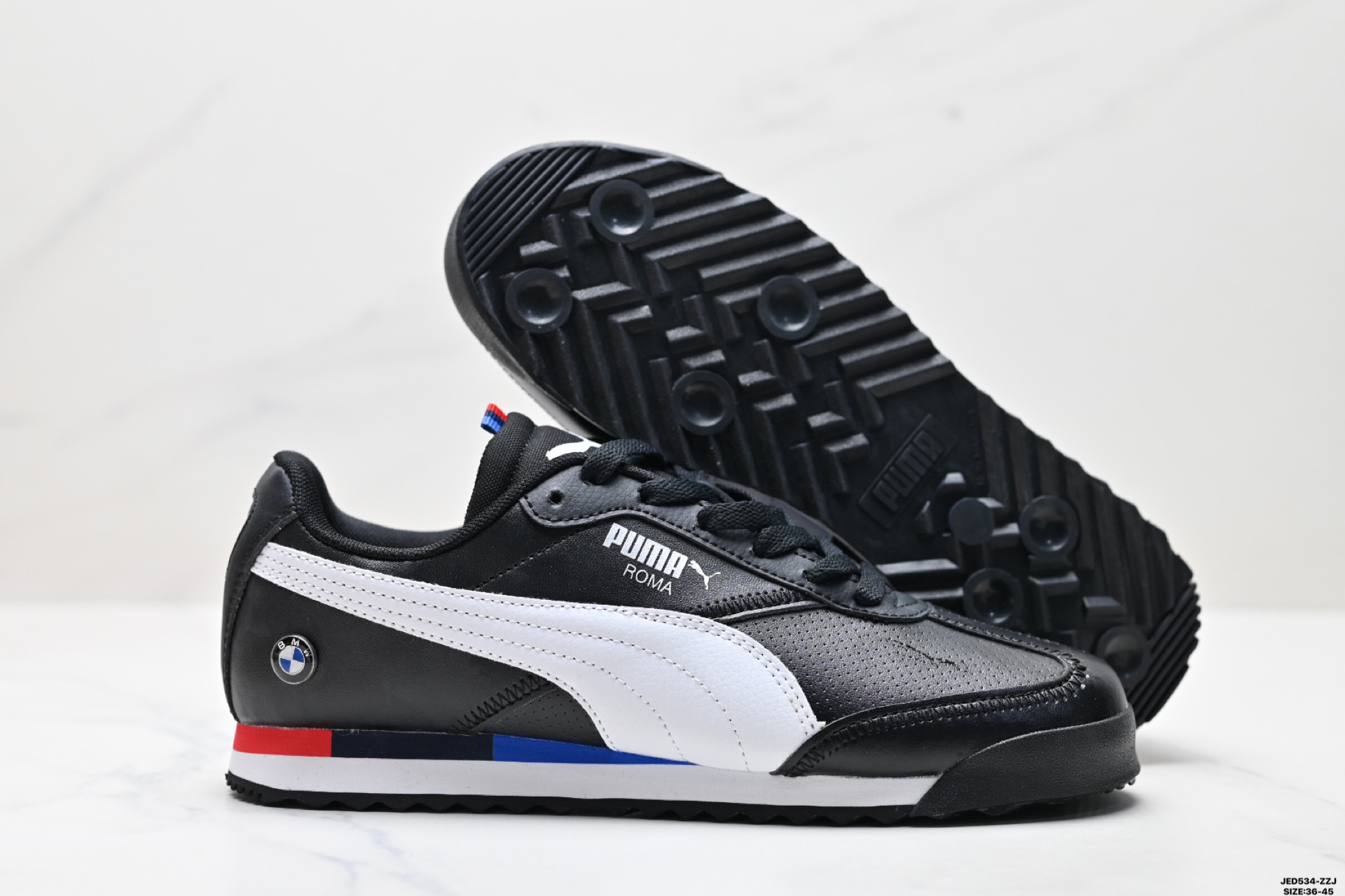 PUMA彪马BWM MMS Roma Via复古百搭休闲运动板鞋 306868-02
