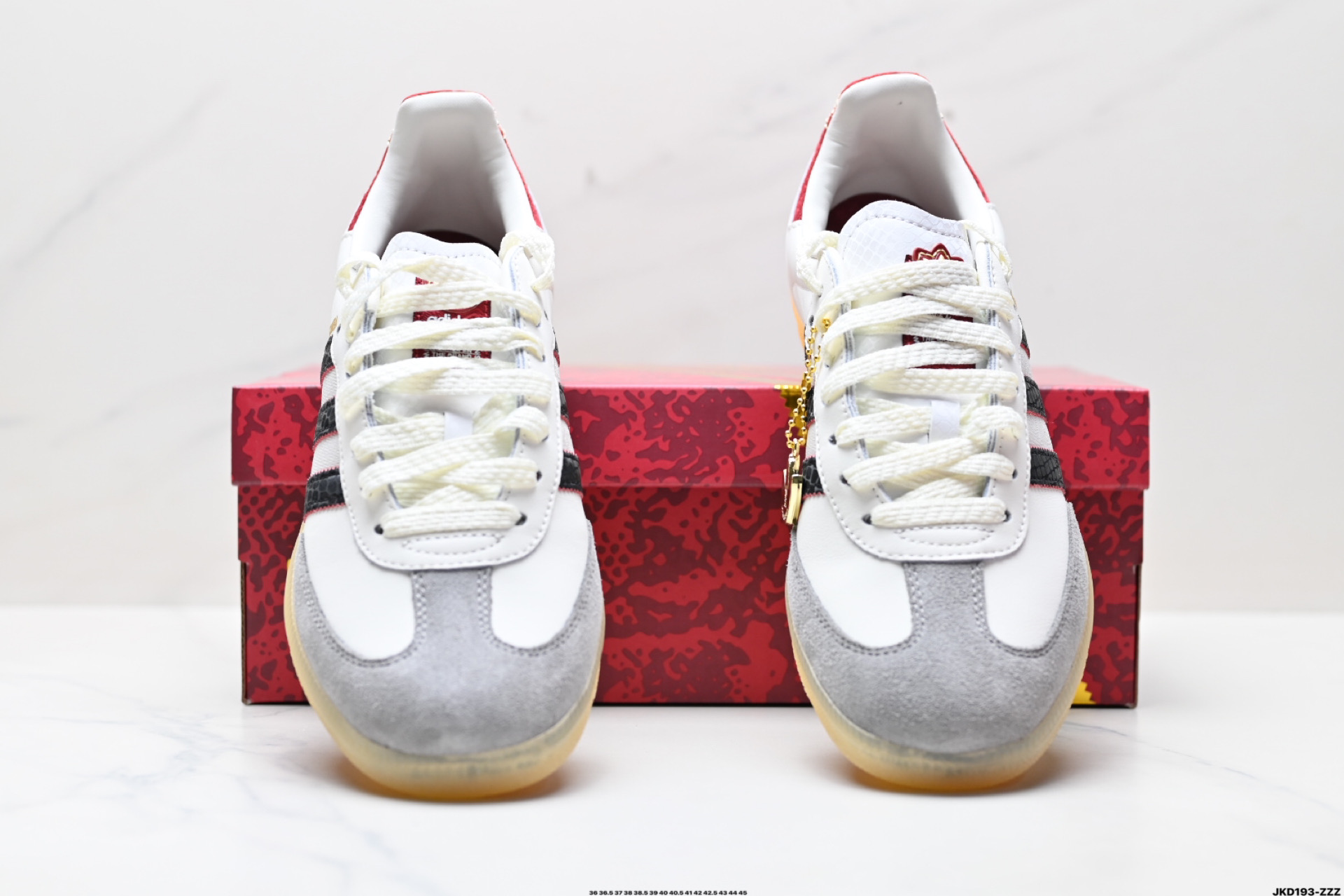 Adidas Originals Samba OG阿迪达斯三叶草休闲鞋男鞋女鞋蛇年限定款新年款经典运动鞋德训鞋  JQ5976