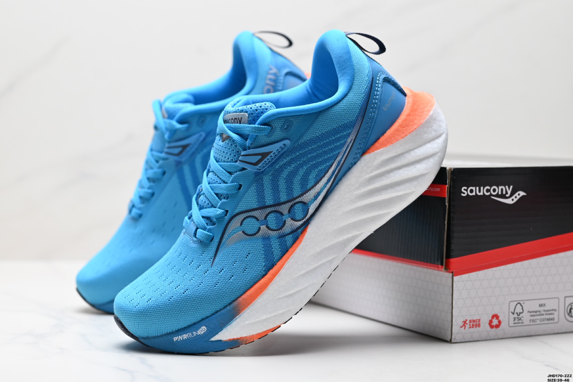 Saucony TRIUMPH 22 索康尼胜利 旗舰级缓震 慢跑减震透气 低帮训练跑步鞋 S20964-250