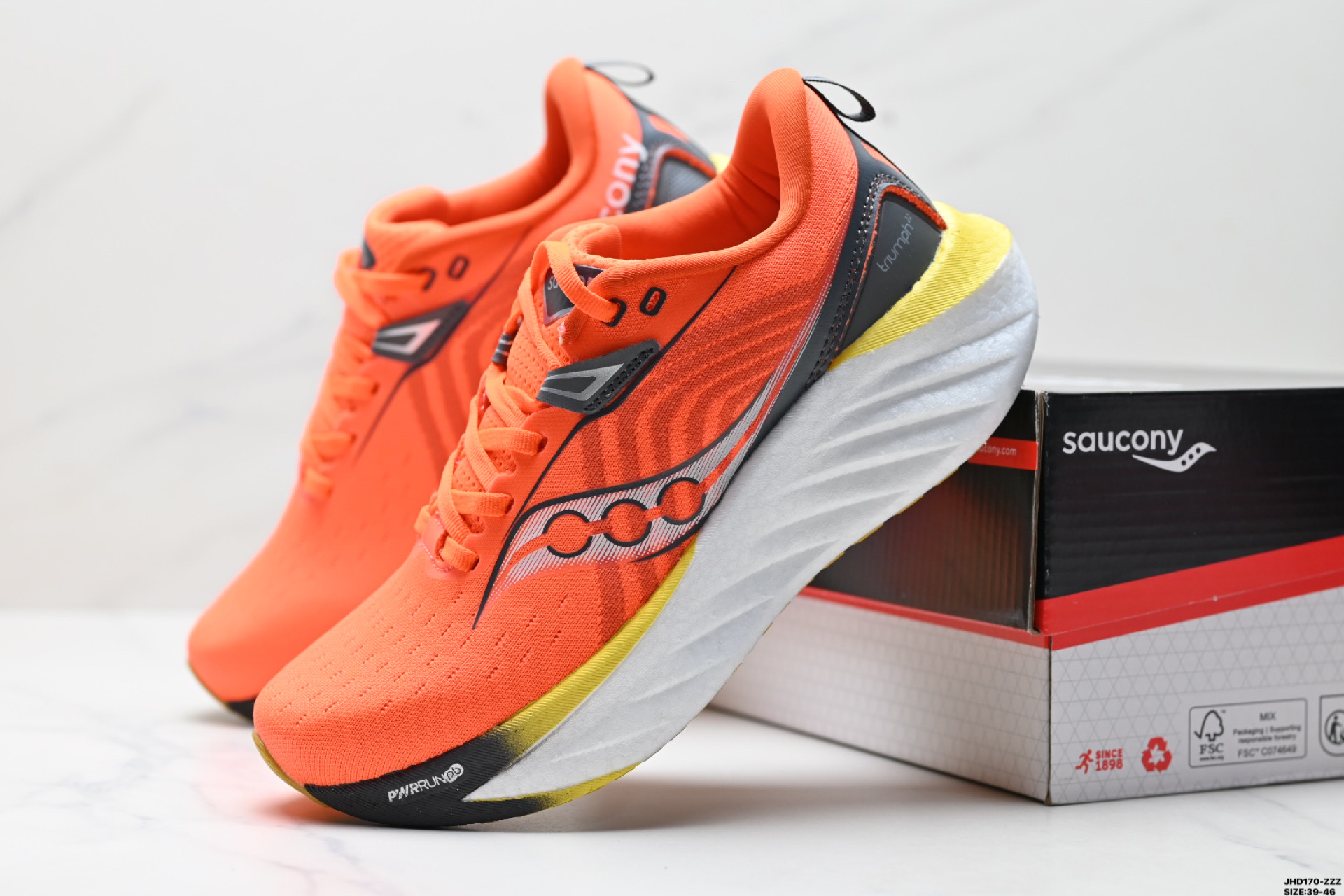Saucony TRIUMPH 22 索康尼胜利 旗舰级缓震 慢跑减震透气 低帮训练跑步鞋 S20964-250
