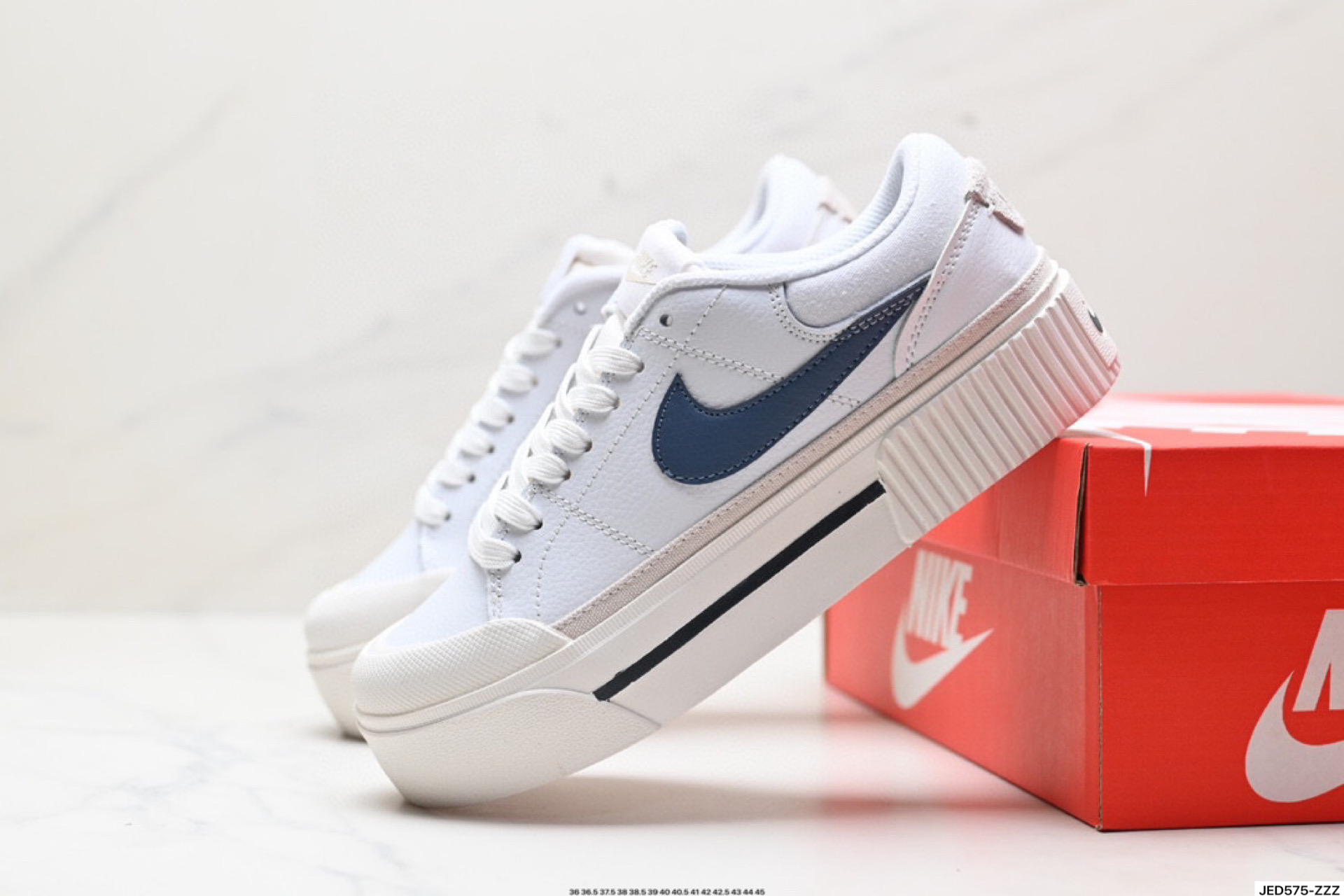 Nike Court Legacy 百搭单品 耐克Nike Court Legacy学院产物系列系列低帮经典百搭休闲运动小白板鞋 DM7590-102