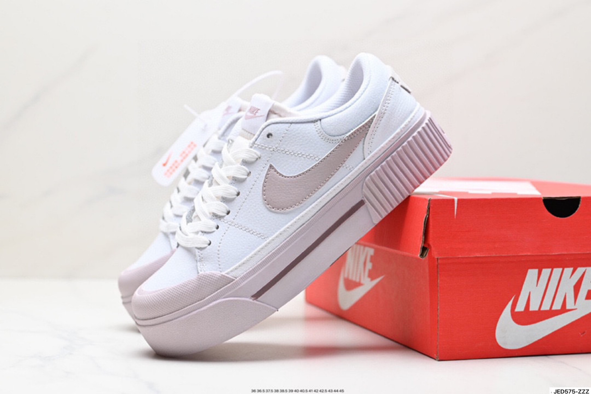 Nike Court Legacy 百搭单品 耐克Nike Court Legacy学院产物系列系列低帮经典百搭休闲运动小白板鞋 DM7590-102