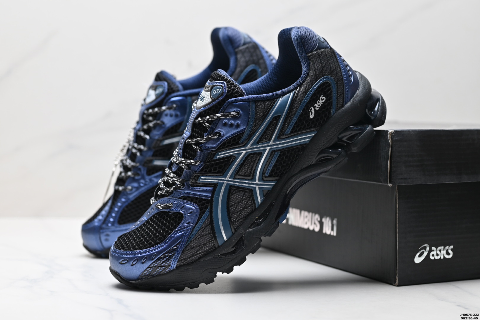 Asics GEL-Nimbus 10.1 亚瑟士 复古先锋 潮流 拼接耐磨 低帮休闲跑步鞋 1203A543-500