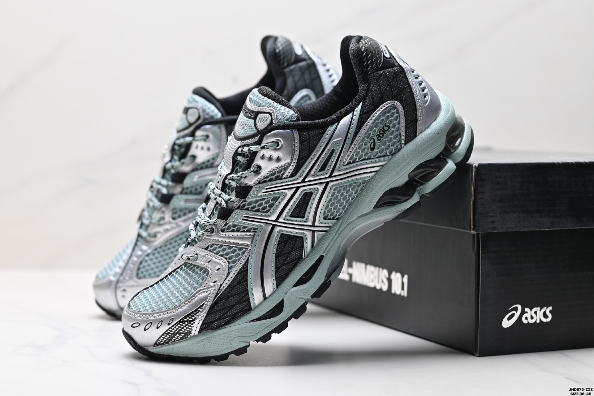 Asics GEL-Nimbus 10.1 亚瑟士 复古先锋 潮流 拼接耐磨 低帮休闲跑步鞋 1203A543-500