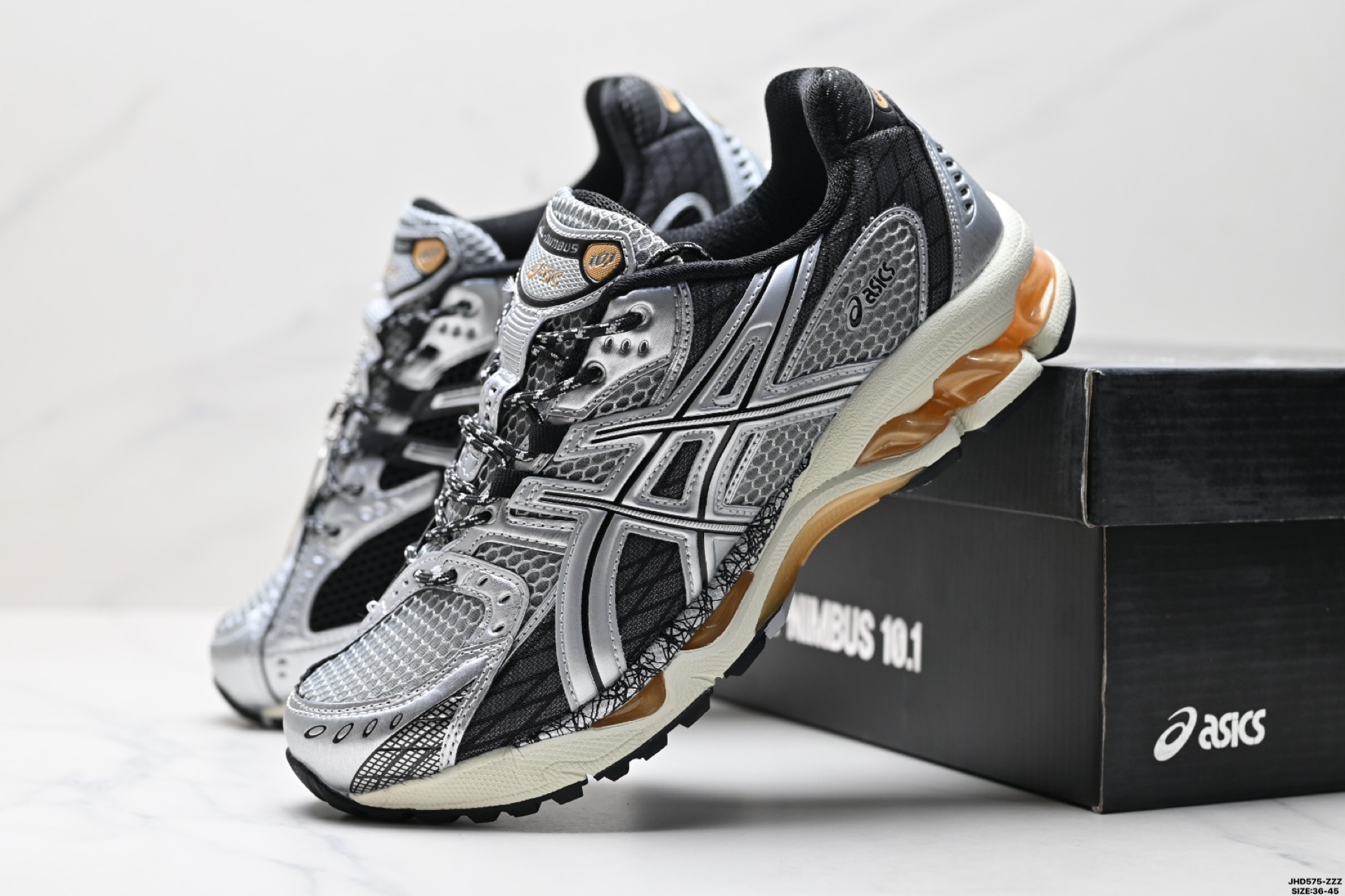 Asics GEL-Nimbus 10.1 亚瑟士 复古先锋 潮流 拼接耐磨 低帮休闲跑步鞋 1203A543-500