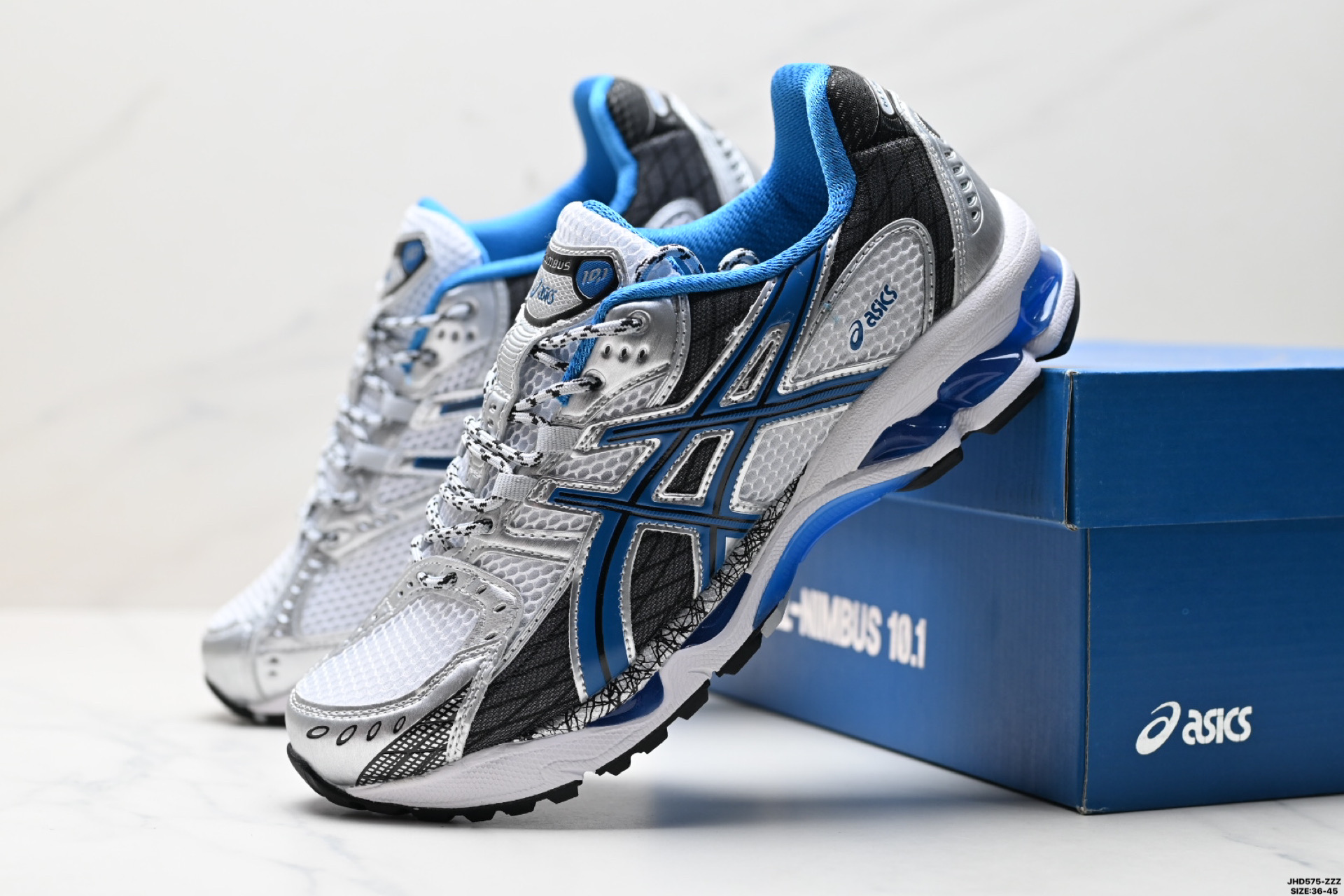 Asics GEL-Nimbus 10.1 亚瑟士 复古先锋 潮流 拼接耐磨 低帮休闲跑步鞋 1203A543-500