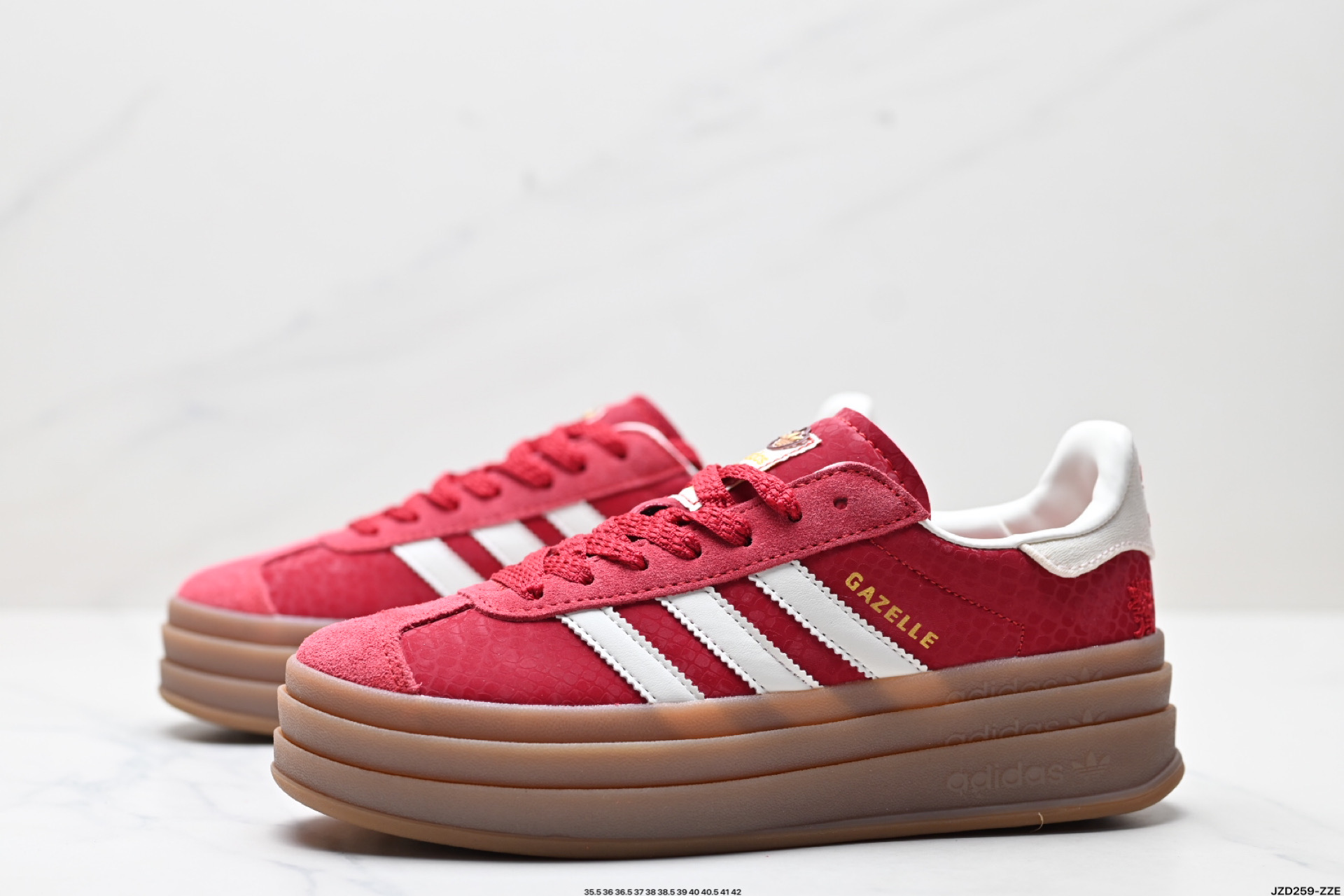 Adidas originals GAZELLE BOLD CNY 蛇年限定 高热新品 ”year ofsnake” 时尚百搭  JQ5977