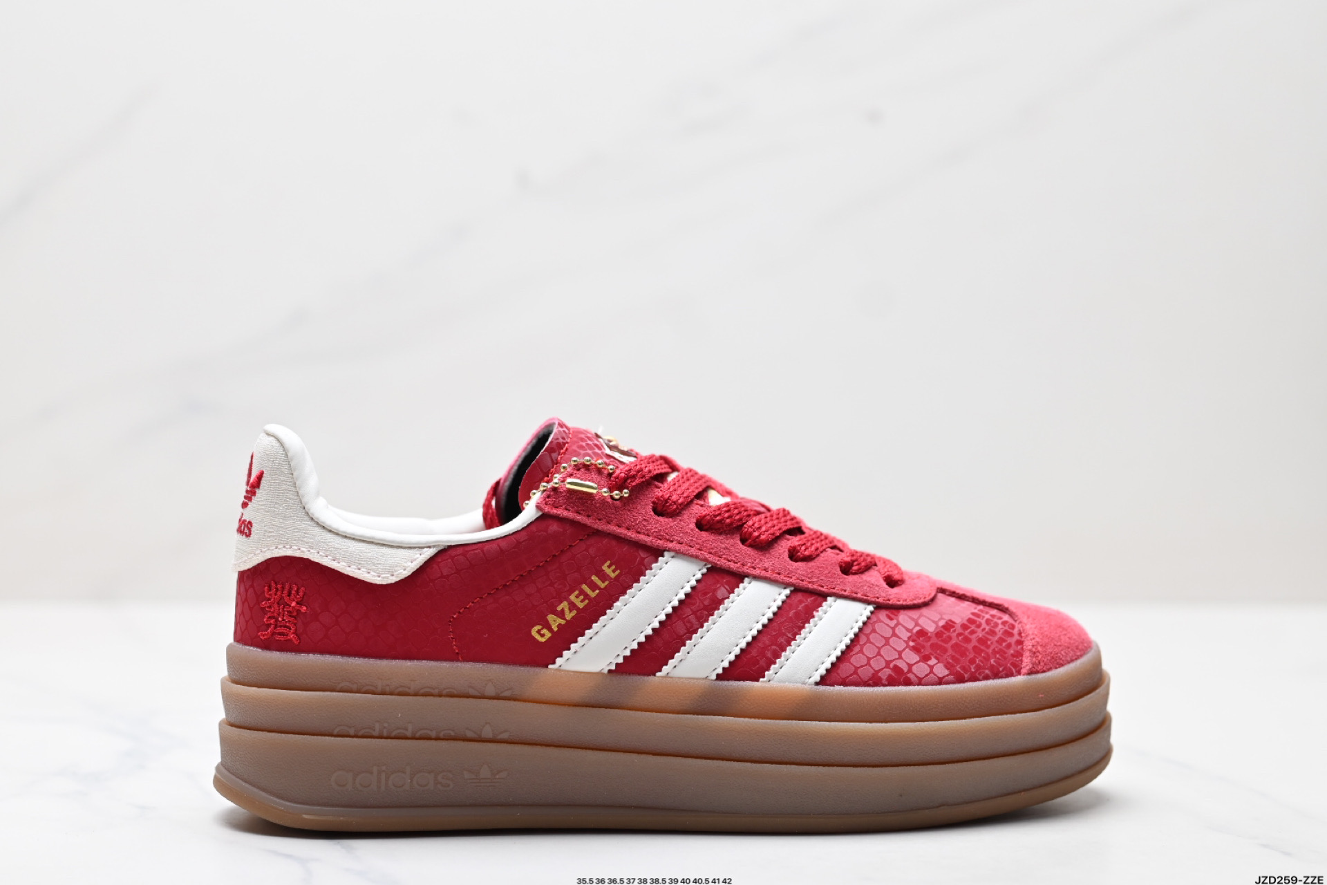 Adidas originals GAZELLE BOLD CNY 蛇年限定 高热新品 ”year ofsnake” 时尚百搭  JQ5977