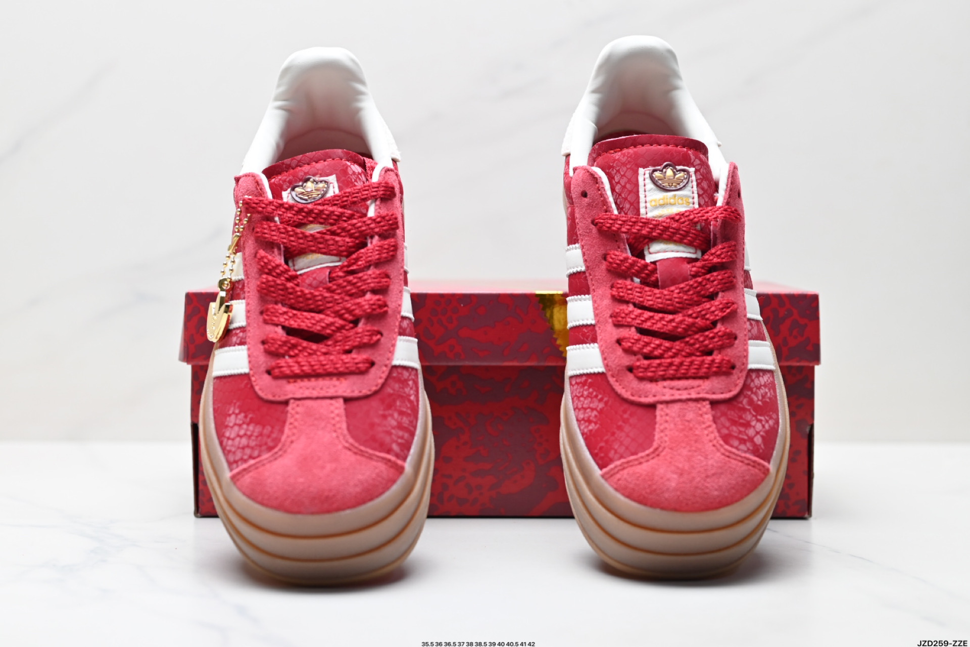 Adidas originals GAZELLE BOLD CNY 蛇年限定 高热新品 ”year ofsnake” 时尚百搭  JQ5977