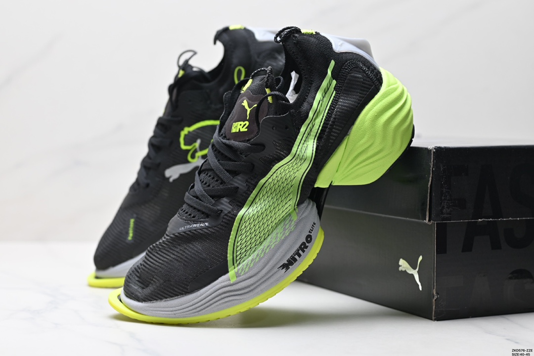 PUMA FAST-RB NITRO Elite LD彪马异爪 碳板纤维长距离竞速跑鞋  309828-03