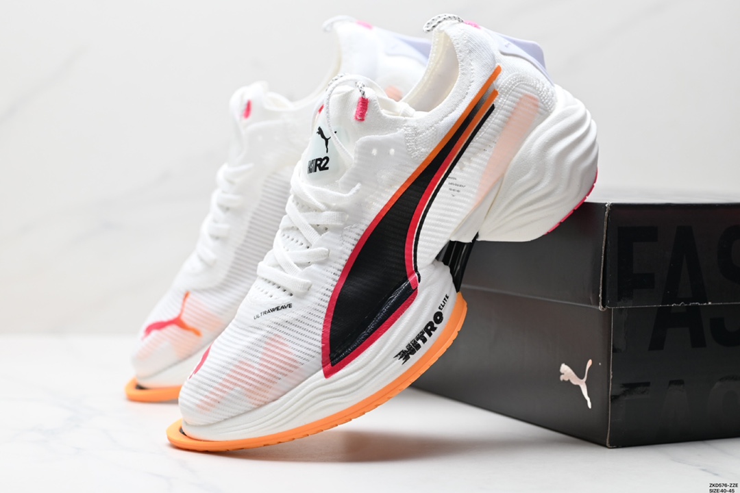 PUMA FAST-RB NITRO Elite LD彪马异爪 碳板纤维长距离竞速跑鞋  309828-03