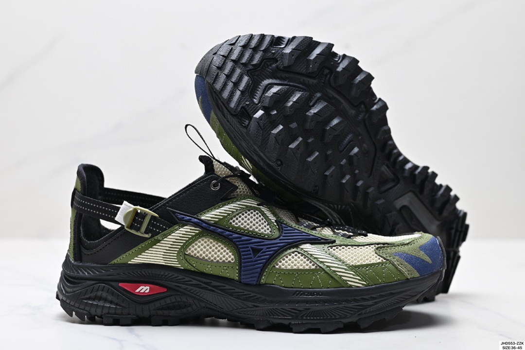 美津浓Mizuno Racer Trail SE 复古百搭 舒适 防滑耐磨透气速干低帮 户外功能鞋 D1GH241902