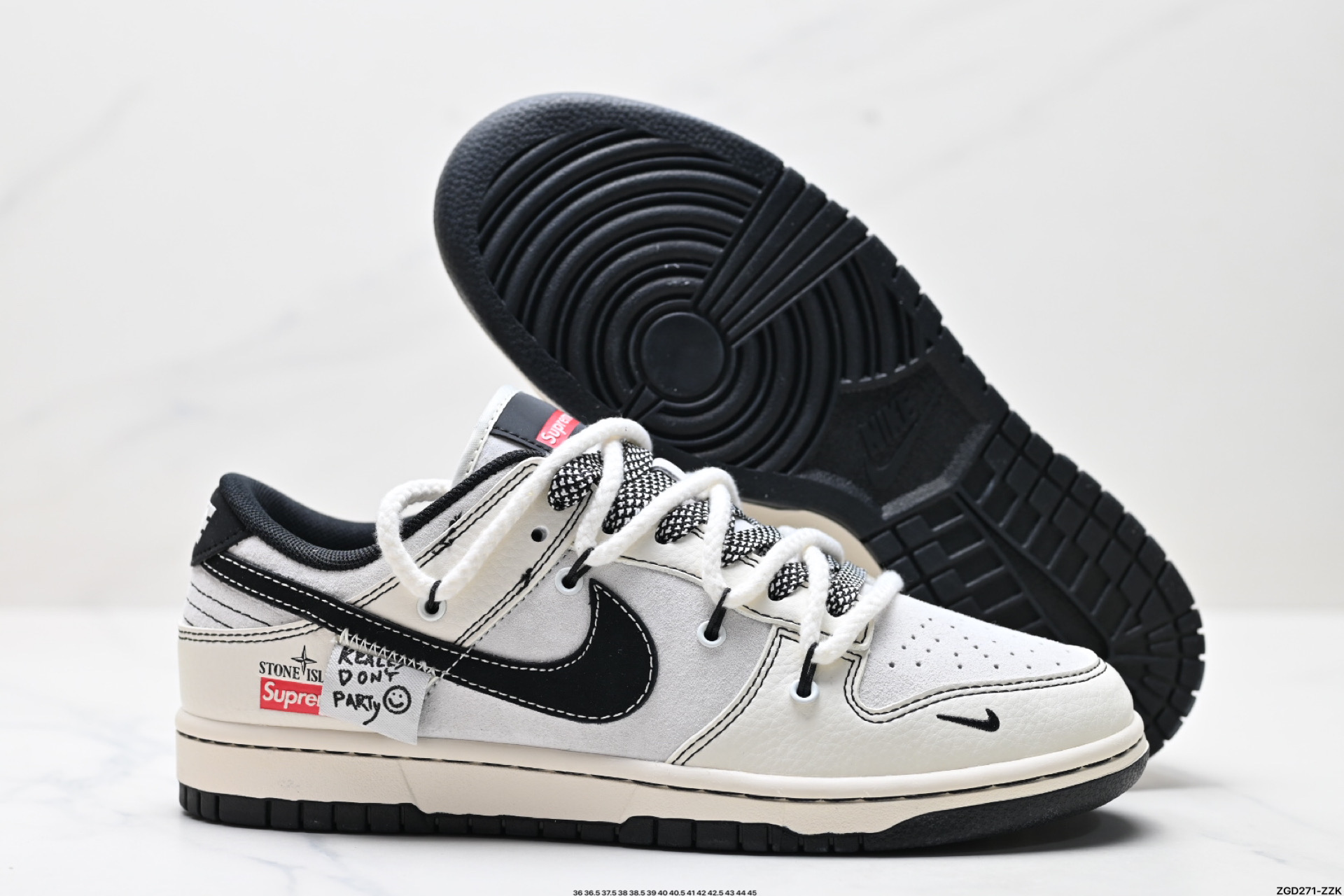 NK Dunk Low Retro “DIY高端定制” 低帮休闲运动板鞋  YX5066-205