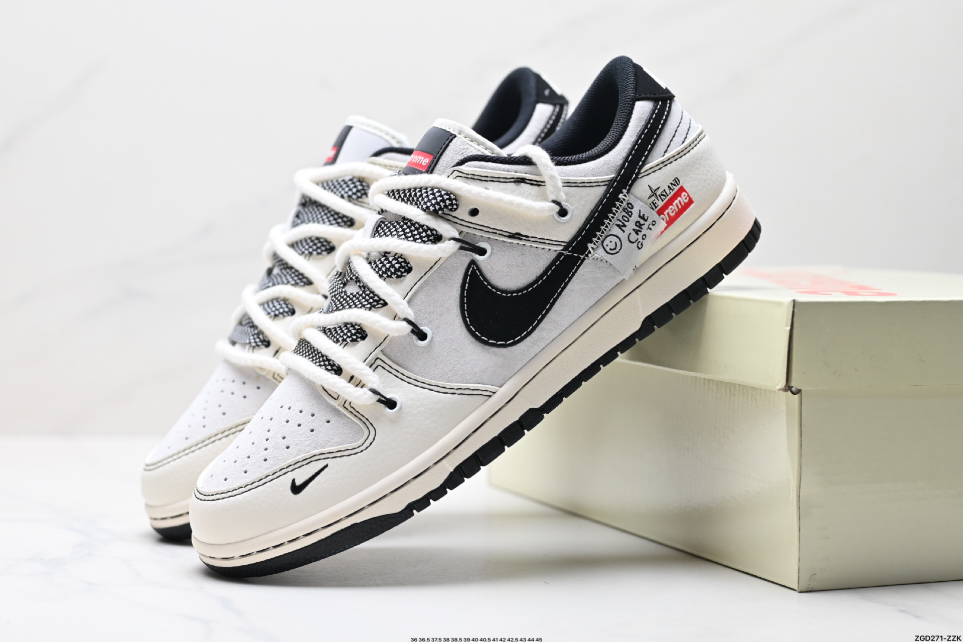 NK Dunk Low Retro “DIY高端定制” 低帮休闲运动板鞋  YX5066-205