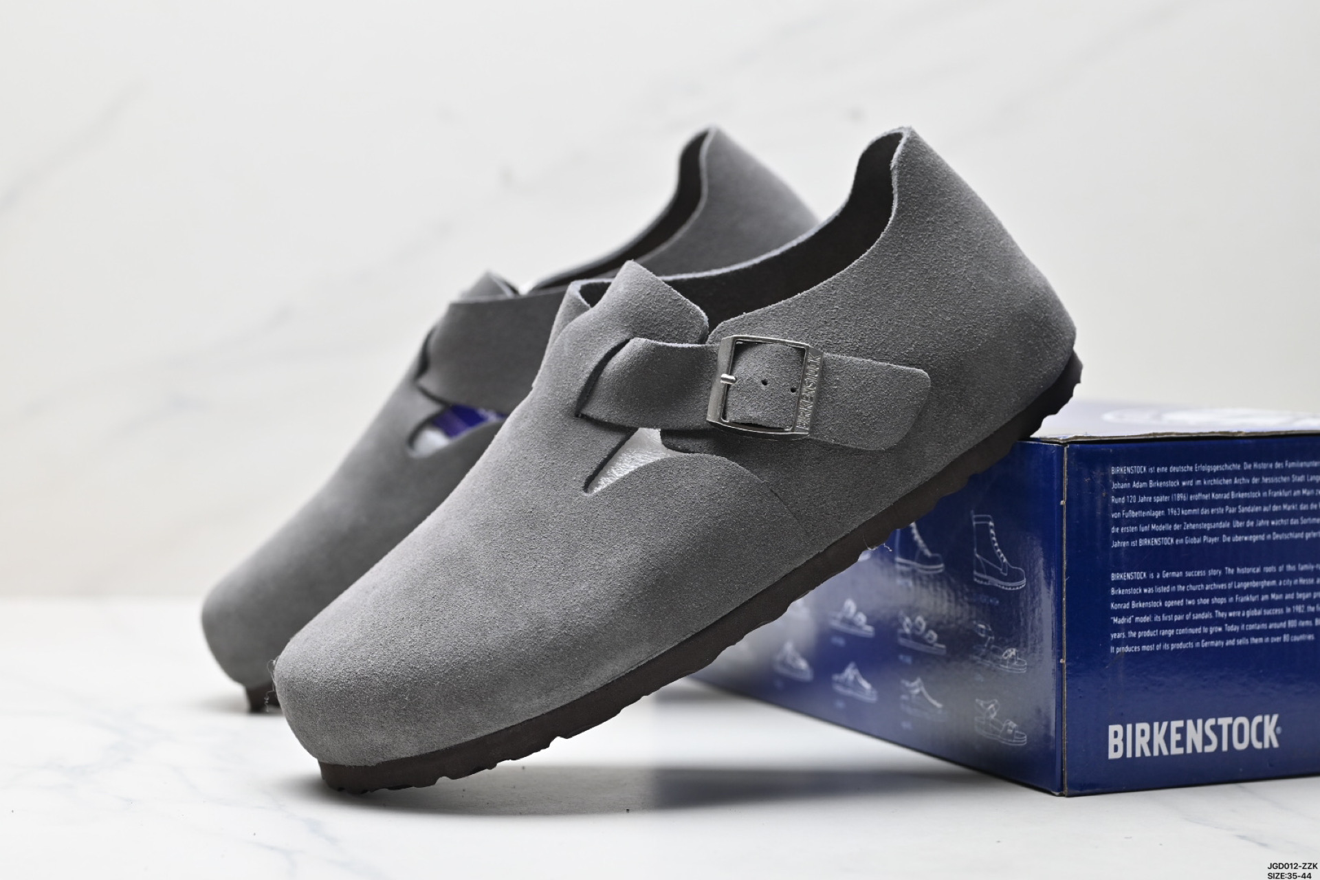 勃肯Birkenstock Boston Suede Shearling 波士顿系列士低帮包头露跟休闲鞋