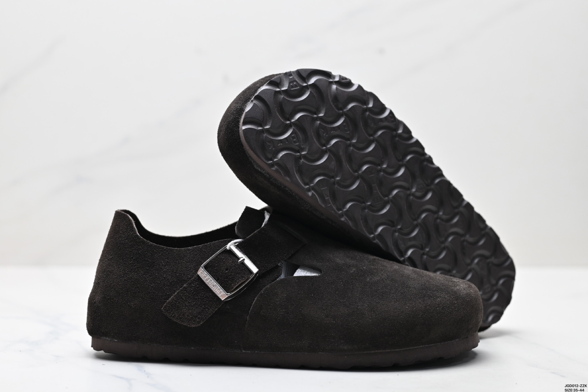 勃肯Birkenstock Boston Suede Shearling 波士顿系列士低帮包头露跟休闲鞋