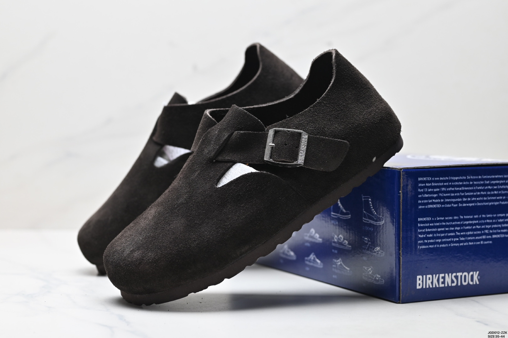 勃肯Birkenstock Boston Suede Shearling 波士顿系列士低帮包头露跟休闲鞋