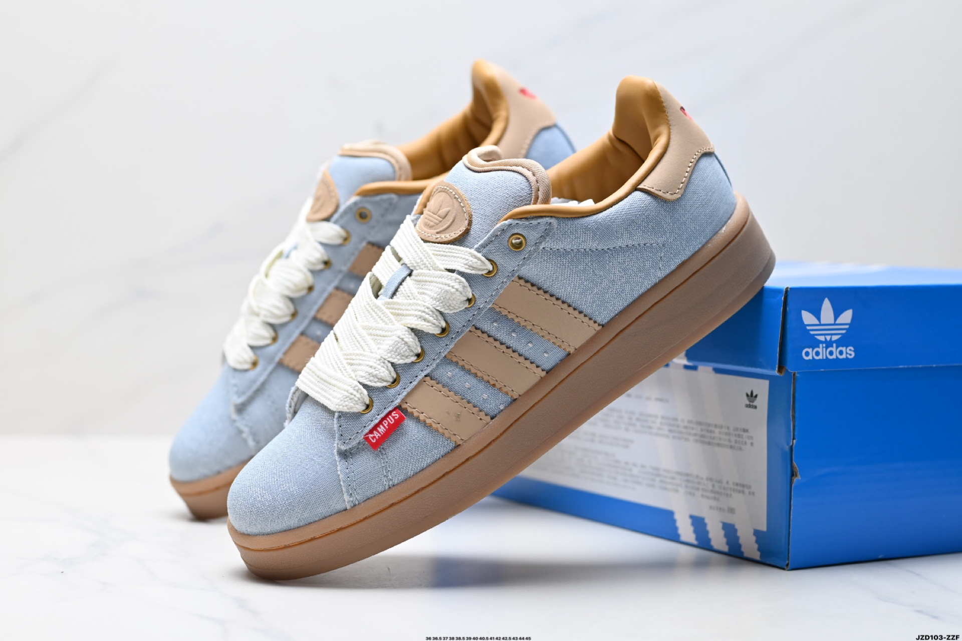 阿迪达斯Adidas Originals Campus 00s学院系列 面包风经典复古低帮百搭休闲运动板鞋 JI1984